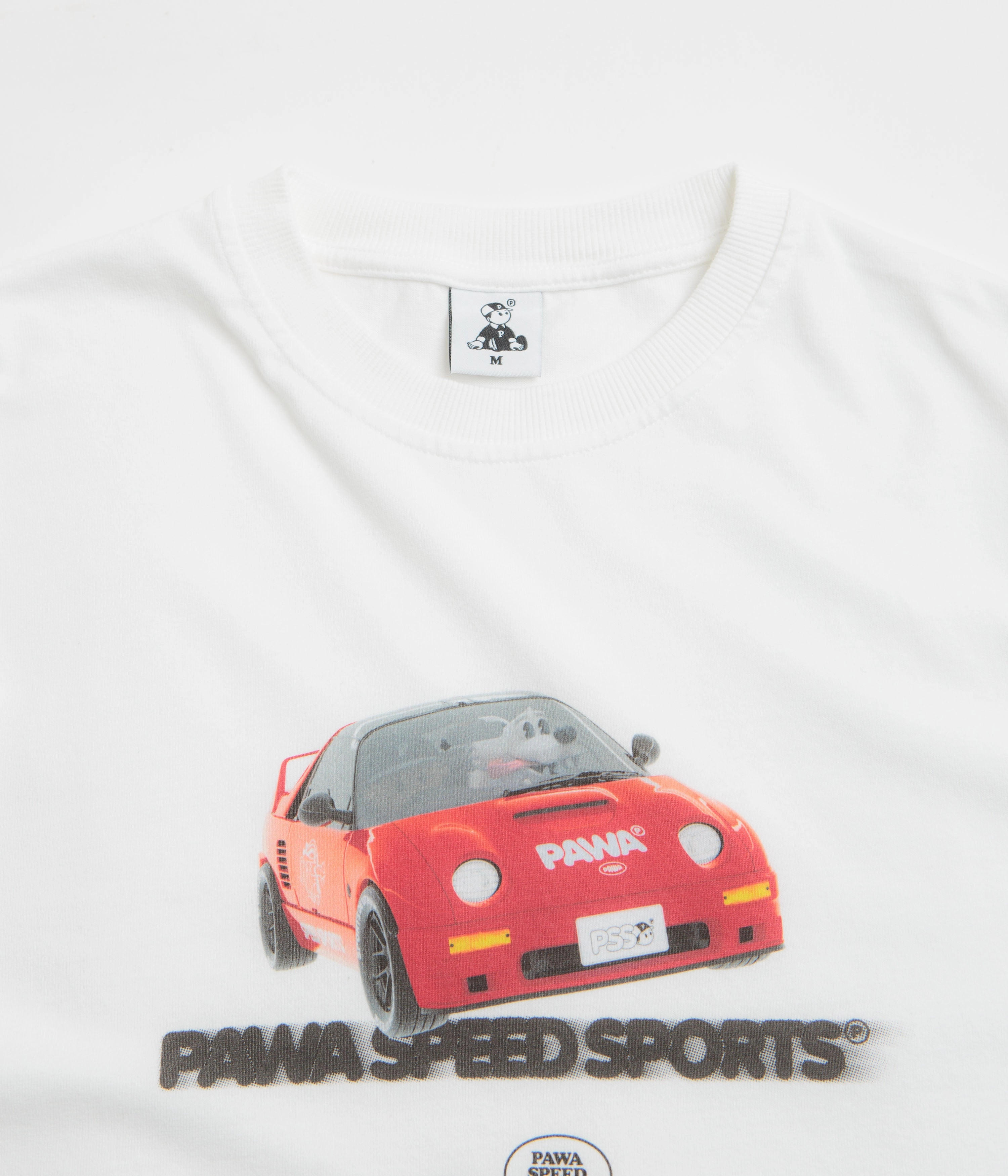 Pawa Speed Sports AZ1 Mission T-Shirt - White No Shrink Technology safe for skin