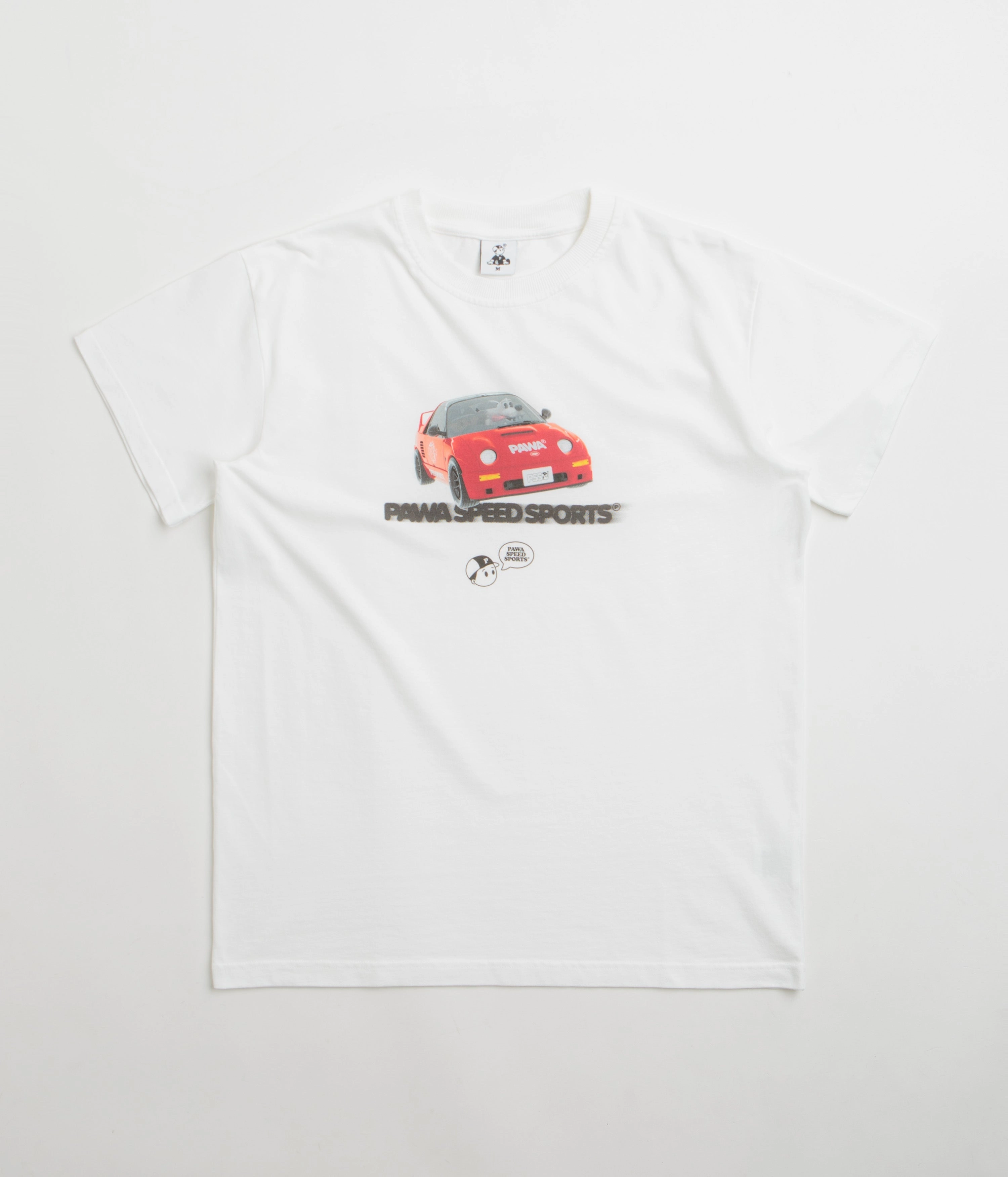 Relaxed Armhole Cut Weekend Trend Pawa Speed Sports AZ1 Mission T-Shirt - White