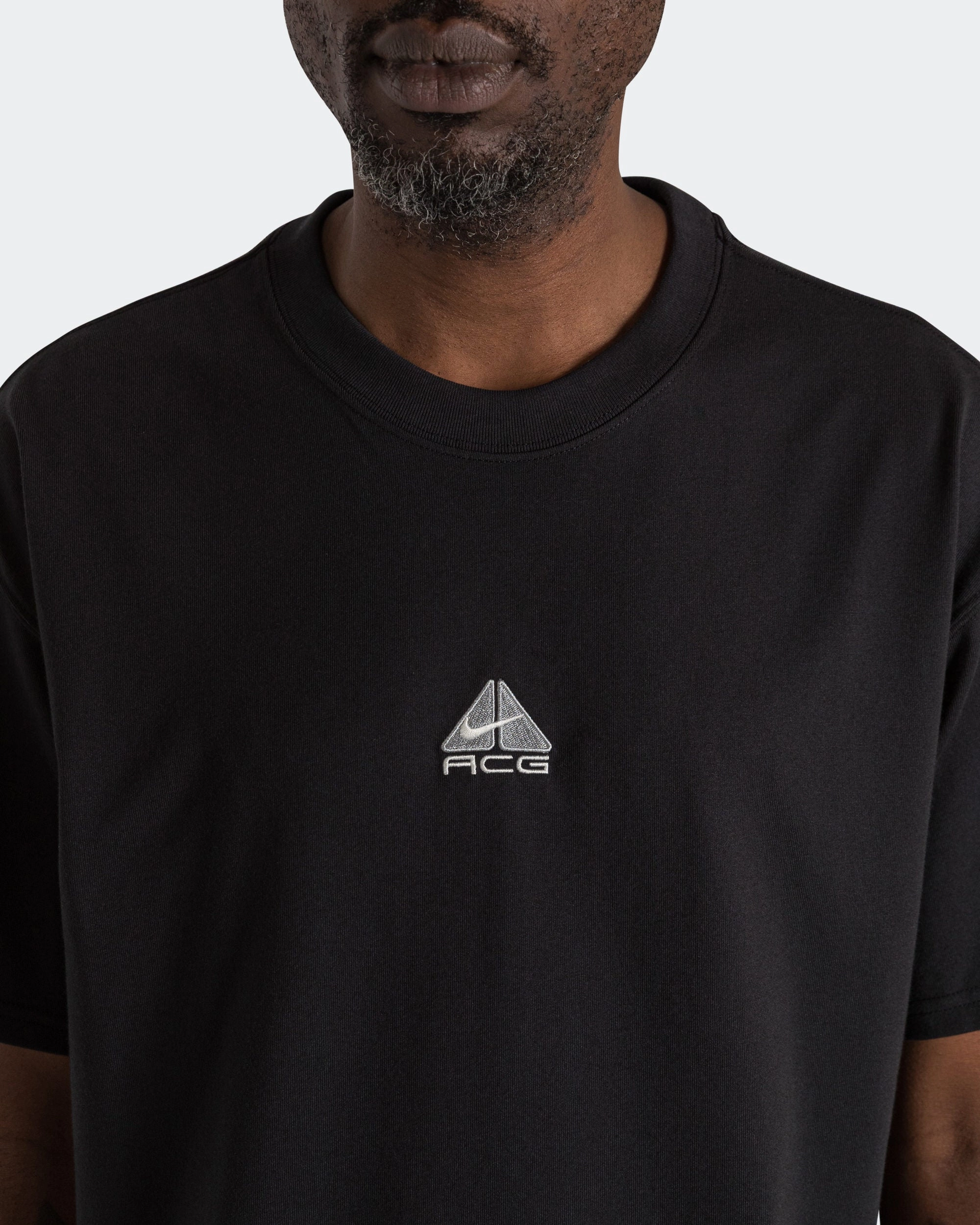 LBR Lungs SS Tee - Black/Lt Smoke Grey-Summit White Sporty Style Wear Collared formality