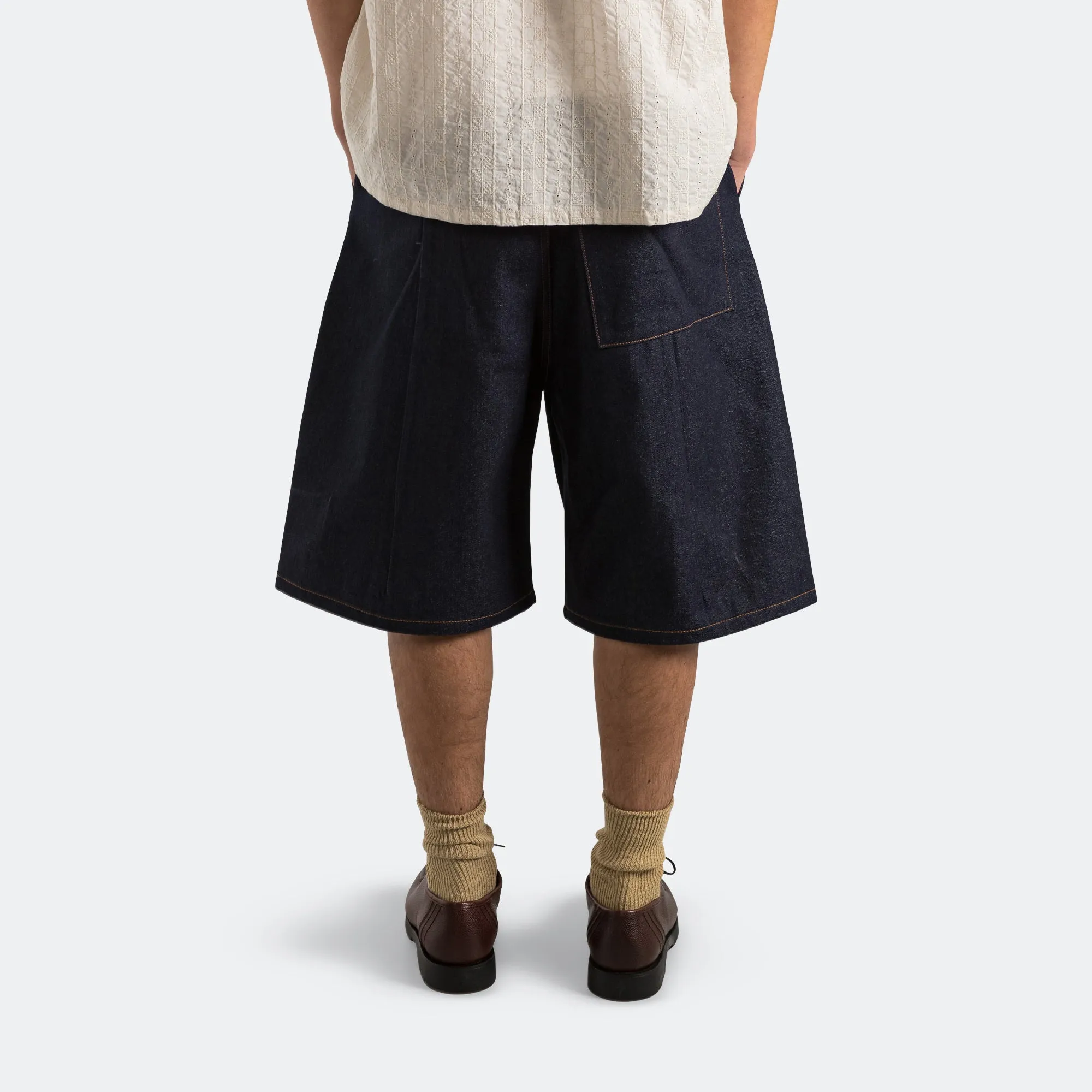 August Denim Short - Indigo Blue AntiOdorTreatment Skinny Fit