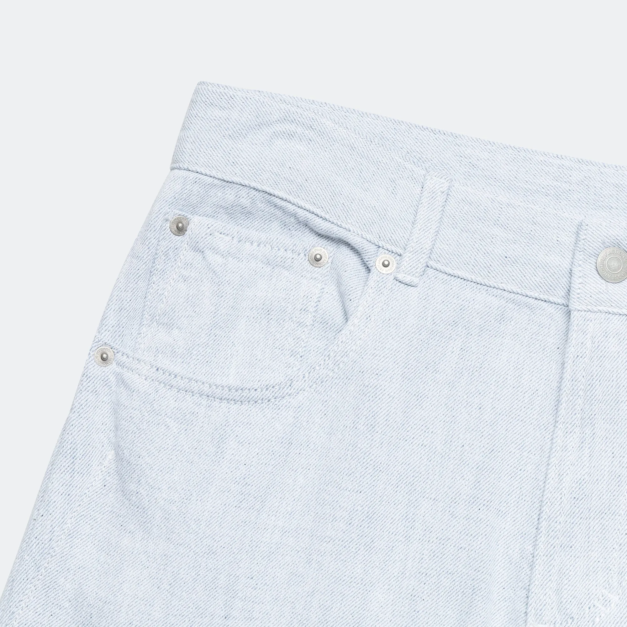 Selvedge Denim Popular Staple 8.0 Denim Pants Right - Light Grey
