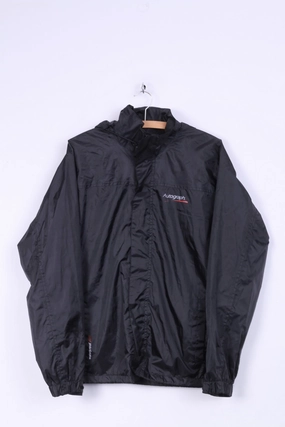 Autograph Mens S Jacket Black Zip Up Hooded Lightweight Top Collar Options