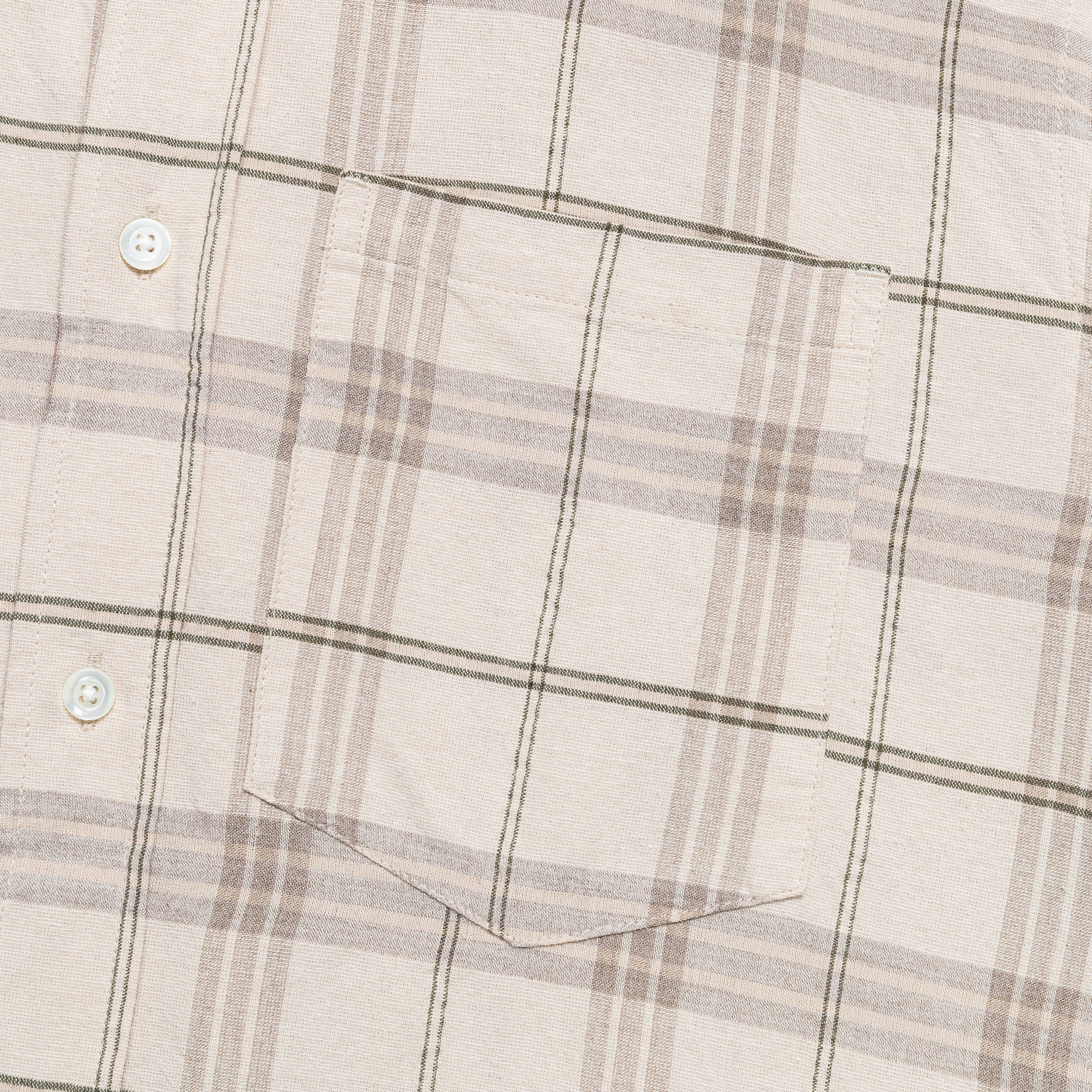 Algot Relaxed Textured Check Shirt - Oatmeal Creative Professional Comfort-First