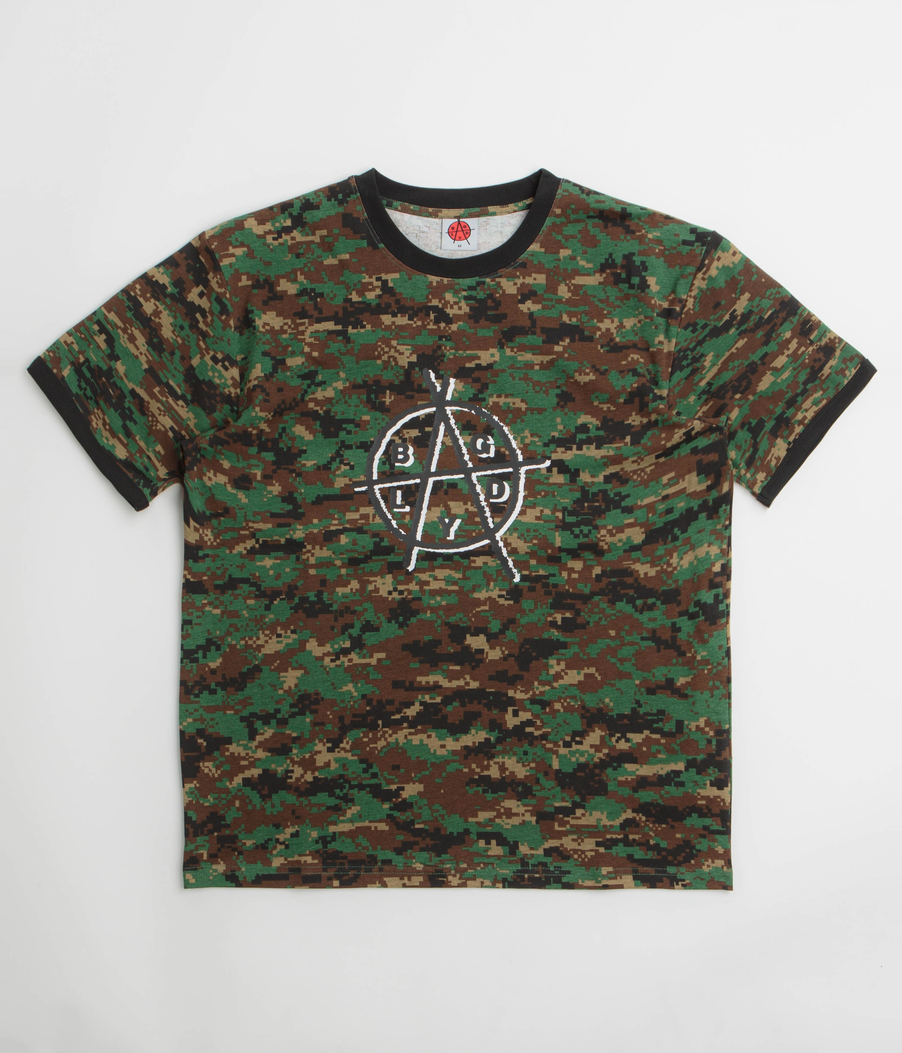 Simple Fit UV Protection Baglady Bagarchy Ringer T-Shirt - Digi Camo