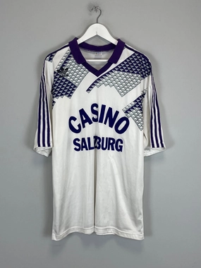 1991/92 CASINO SALZBURG HOME SHIRT (XL) ADIDAS dry surface Durable Blend Fabric