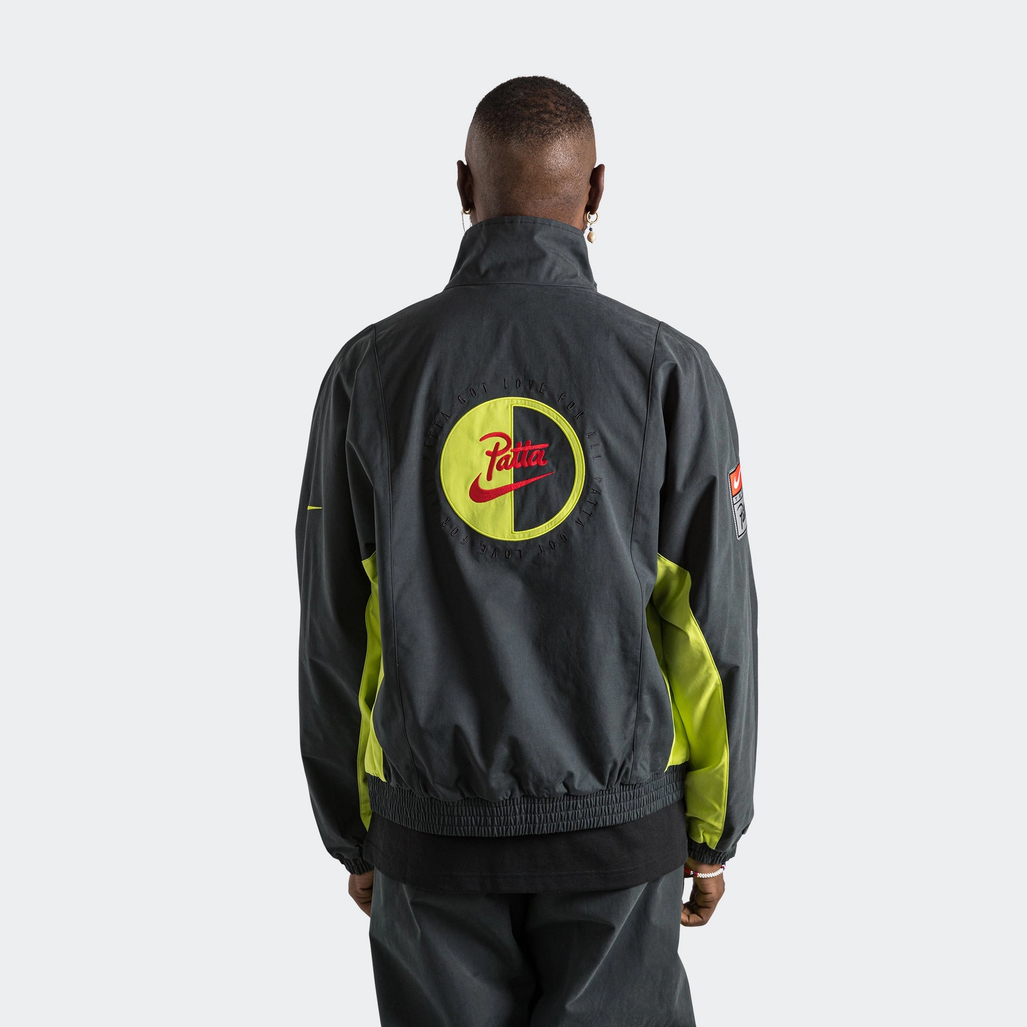 Adjustable Hem slim cut NRG Track Jacket x Patta - Black/Cyber