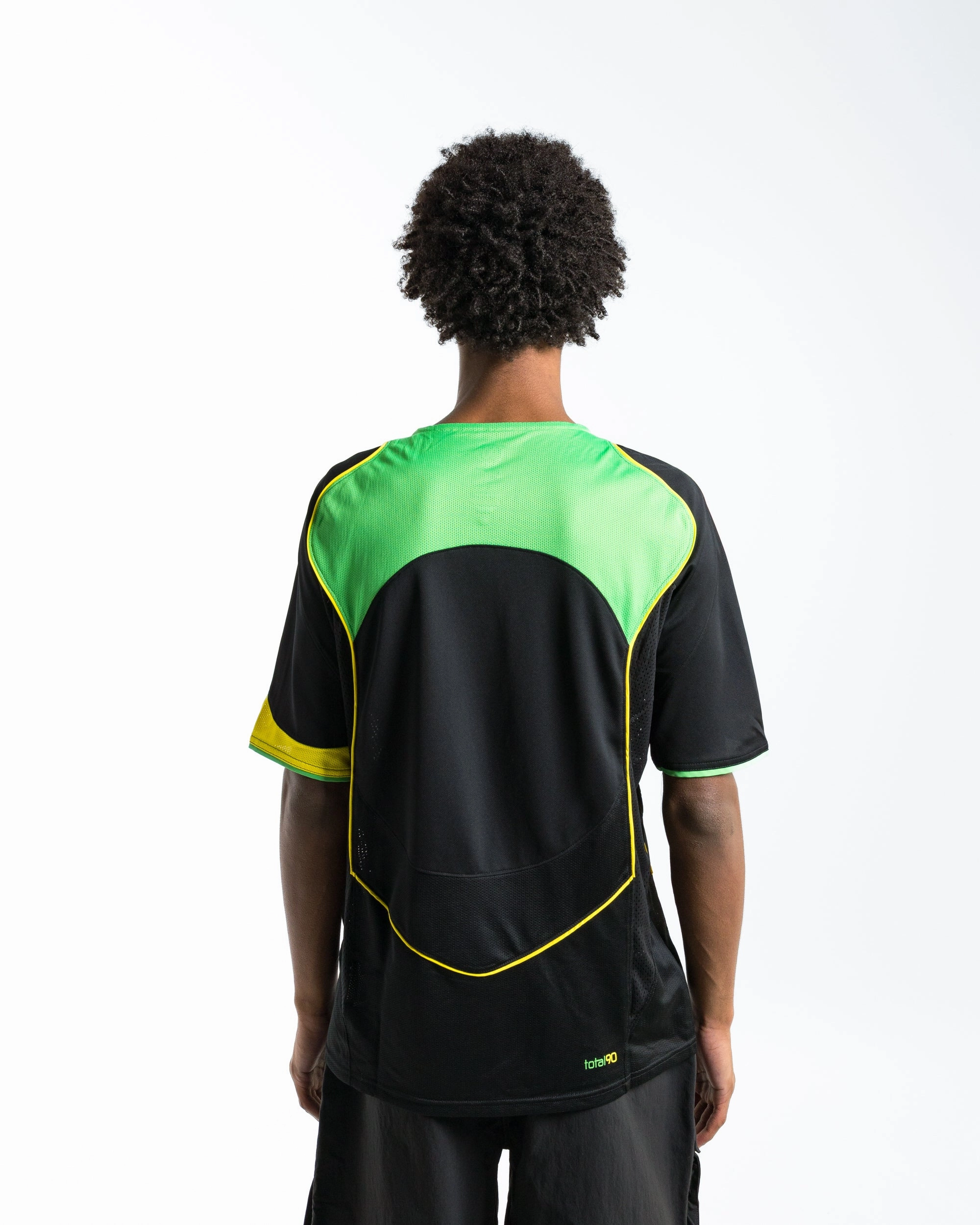 Durable Stitching Bold Design DRI-FIT T90 Energy Jersey - Black/Green Spark-Opti Yellow