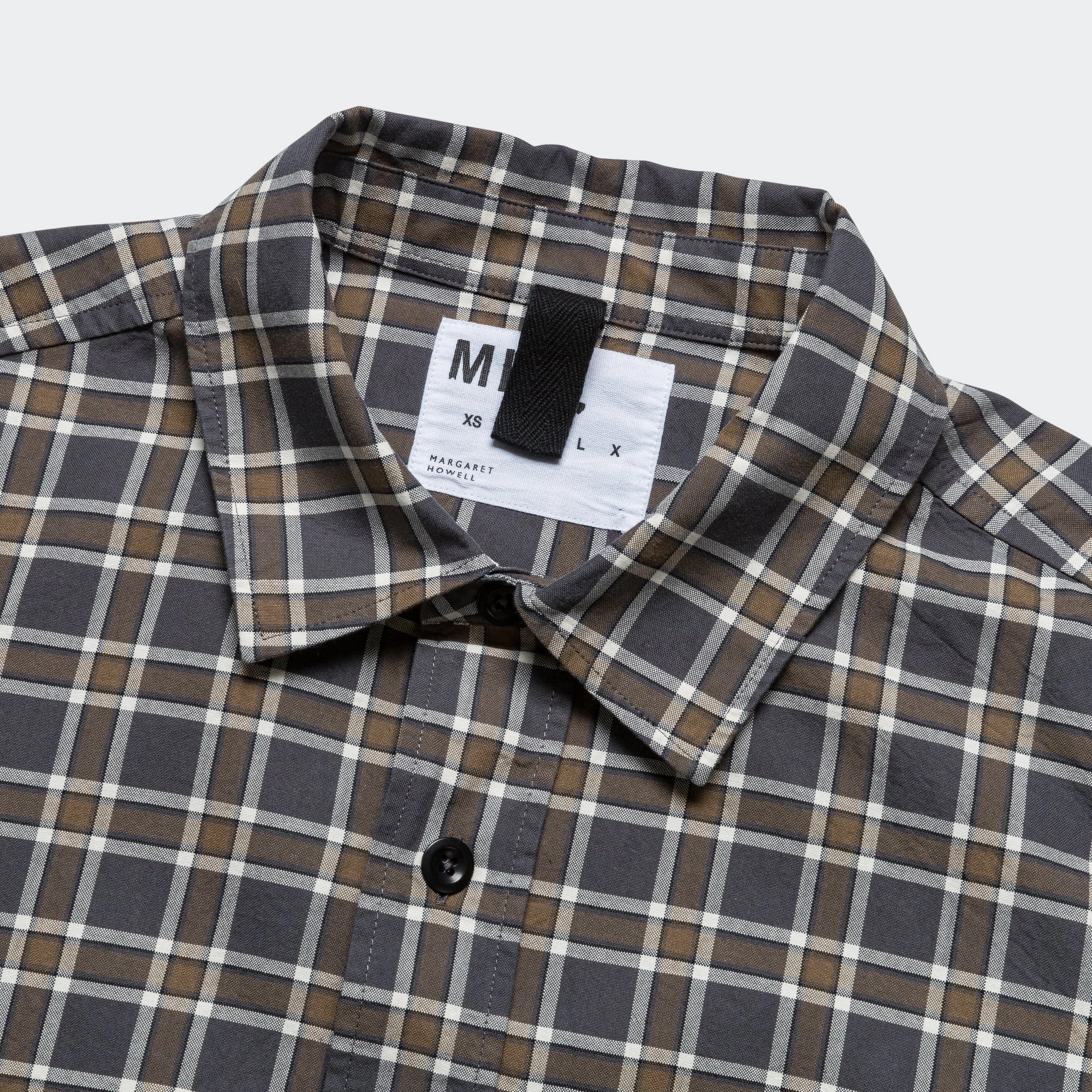 Picnic Outfit Basic Shirt - Plainweave Cotton Check Slate/Moss