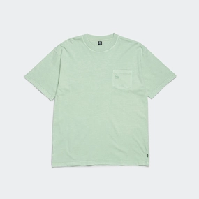 Basic Washed Pocket T-Shirt - Silt Green Classic Layer Wear Essential Clothing