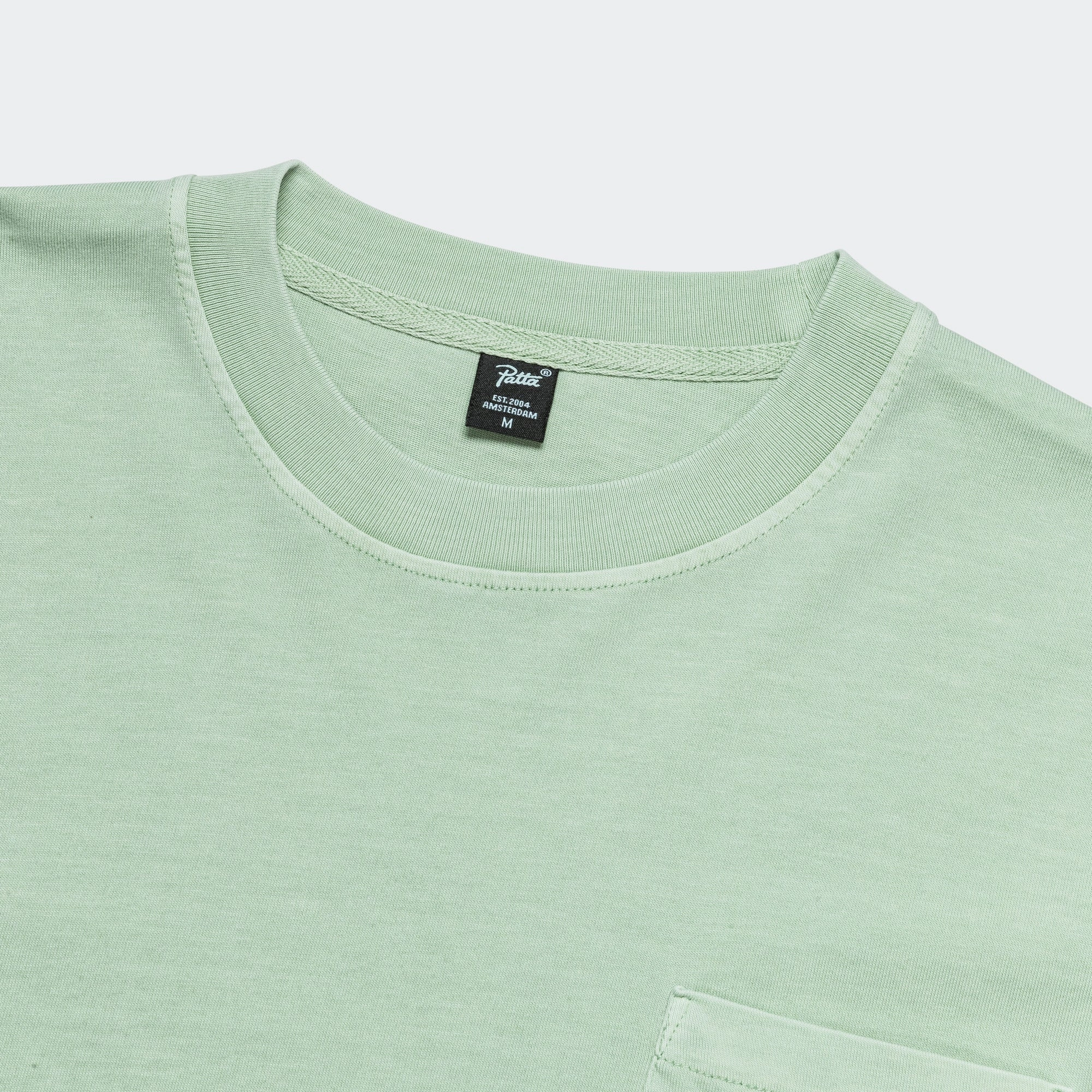 Day-to-Night Look Basic Washed Pocket T-Shirt - Silt Green