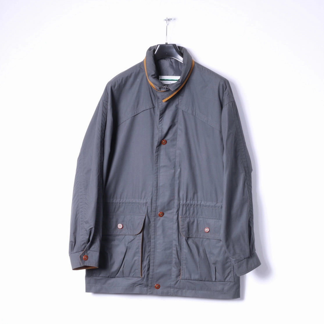 Insulated Interior morning Dannimac Naturally Men 52 L Jacket Gray Cotton Country Lightweight Vintage Zip Up Top