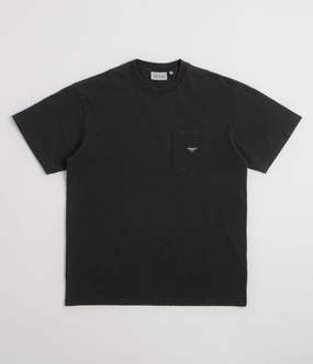 athletic style Micro Perforated Fabric Carhartt Ingo Pocket T-Shirt - Black