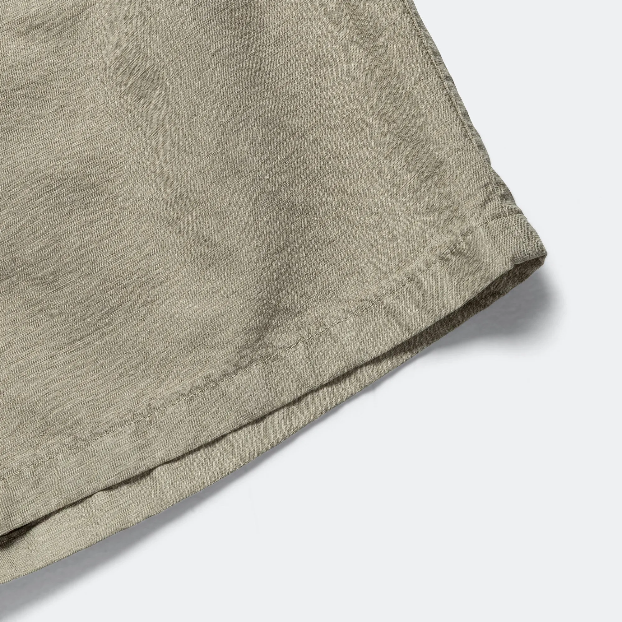 suede look Gentle On Skin Benn Cotton Linen Shorts - Clay