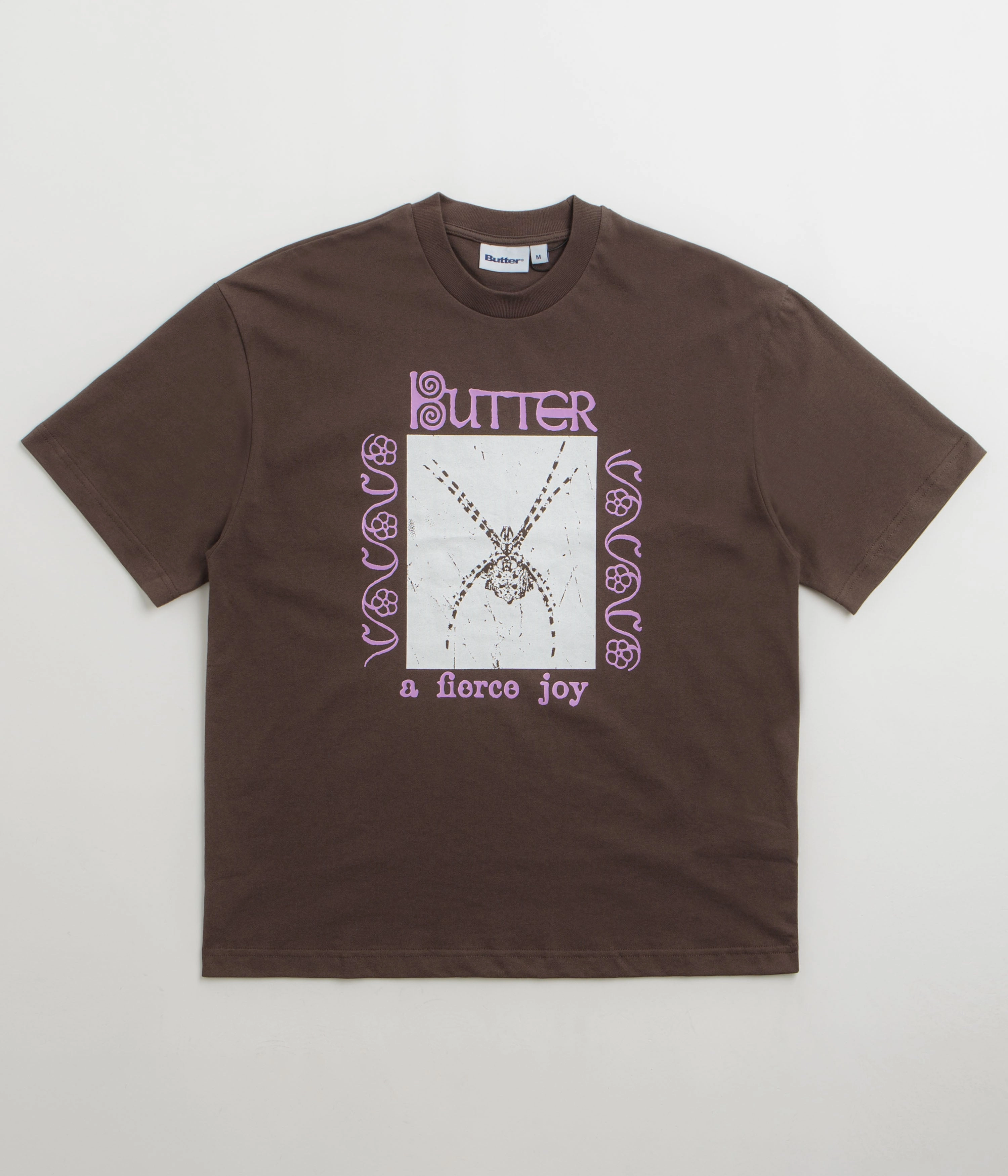 Butter Goods Fierce Joy T-Shirt - Chocolate Animal Print Classic Comfort