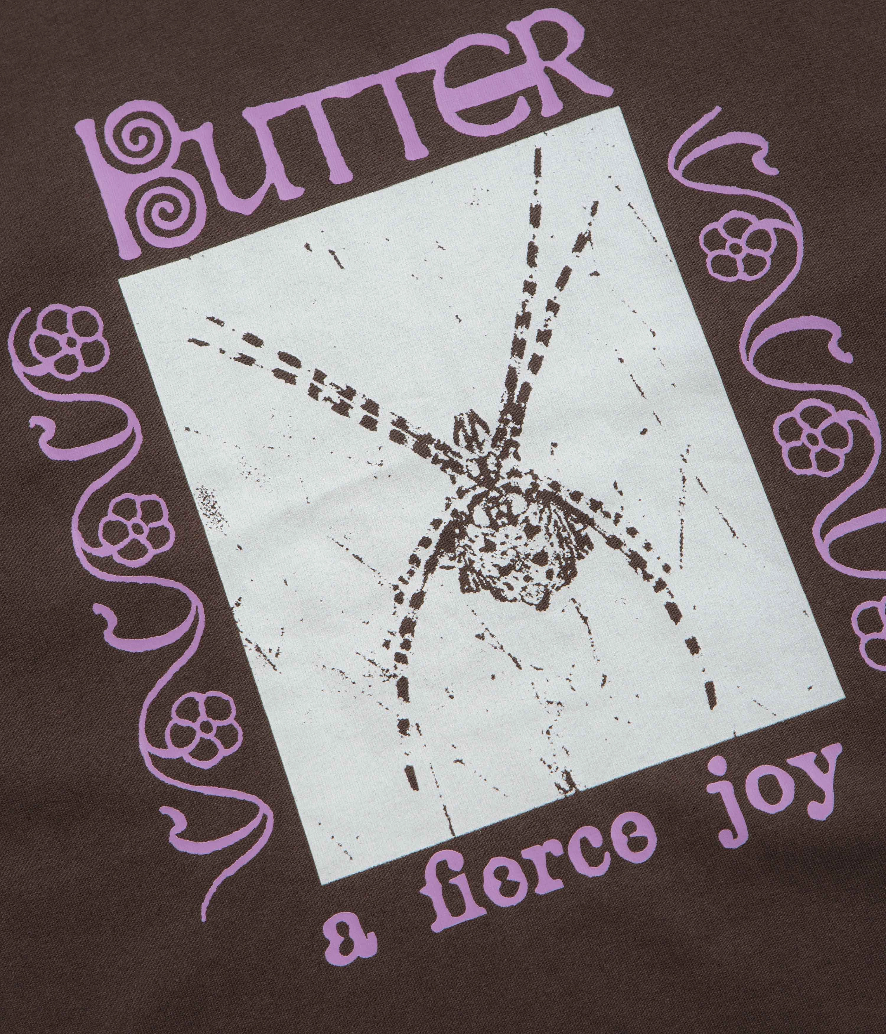 Butter Goods Fierce Joy T-Shirt - Chocolate BioBased Fibers