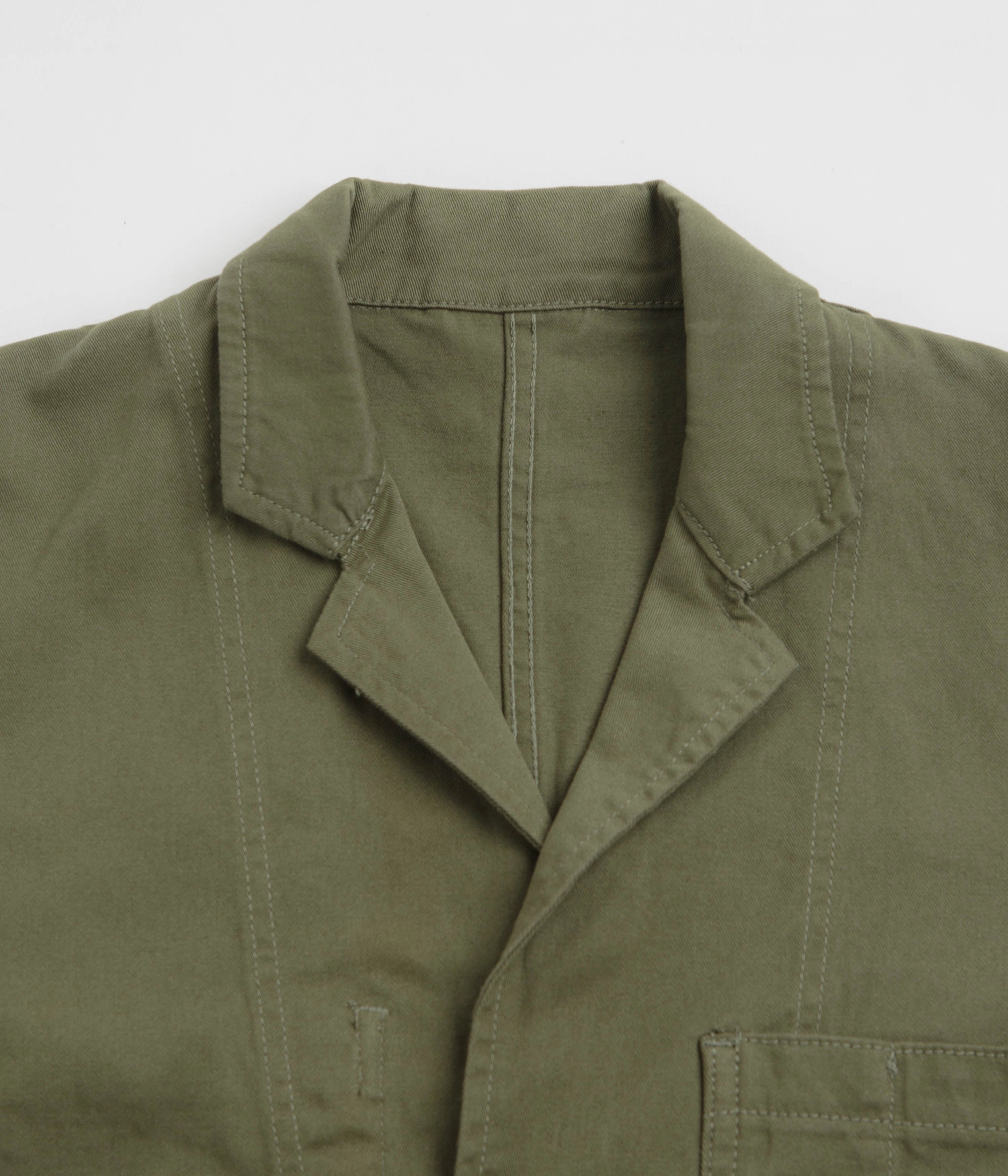 Service Works Drill Server Suit Jacket - Olive Regular Fit theater performance