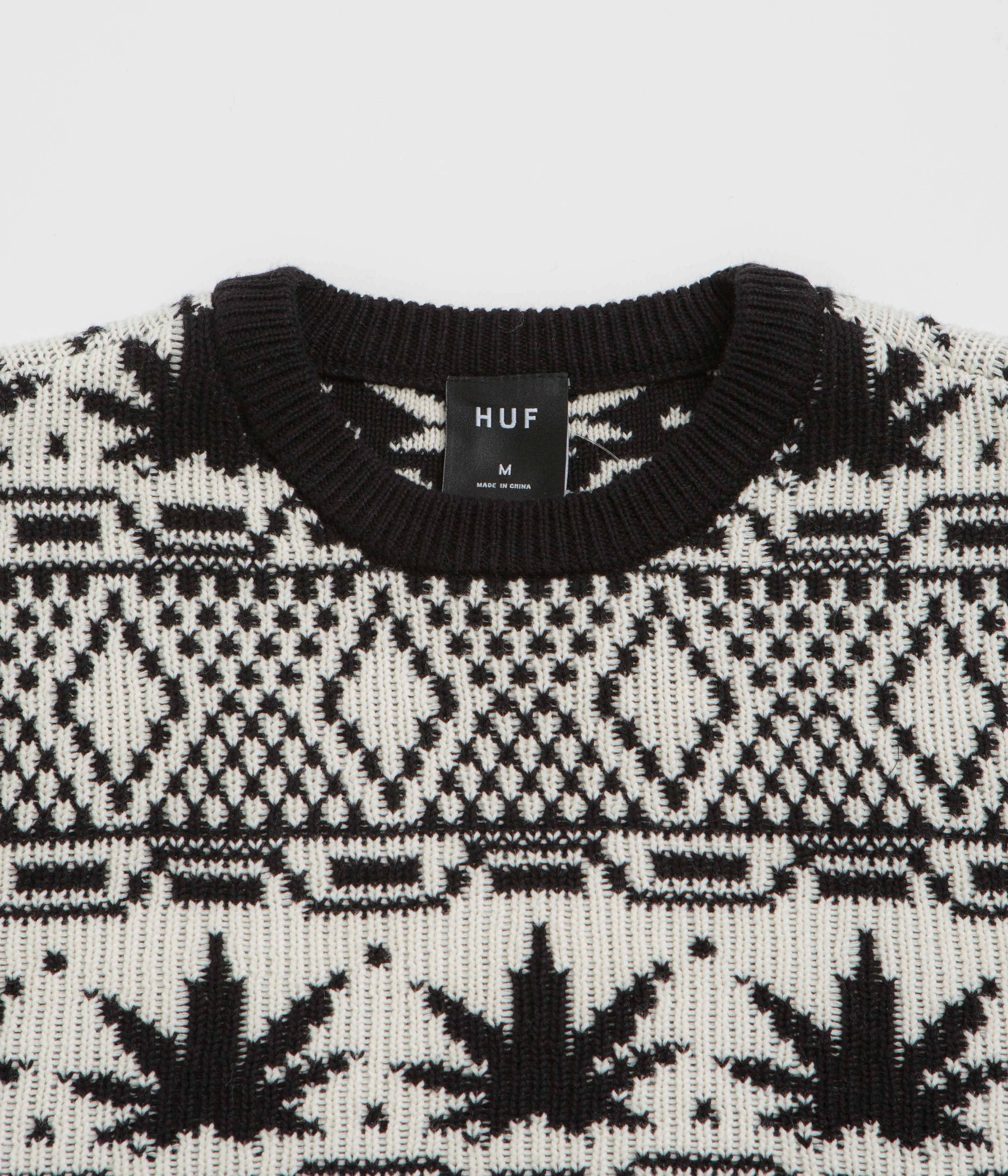 HUF Apres Crewneck Sweatshirt - Natural Relaxed Hoodie