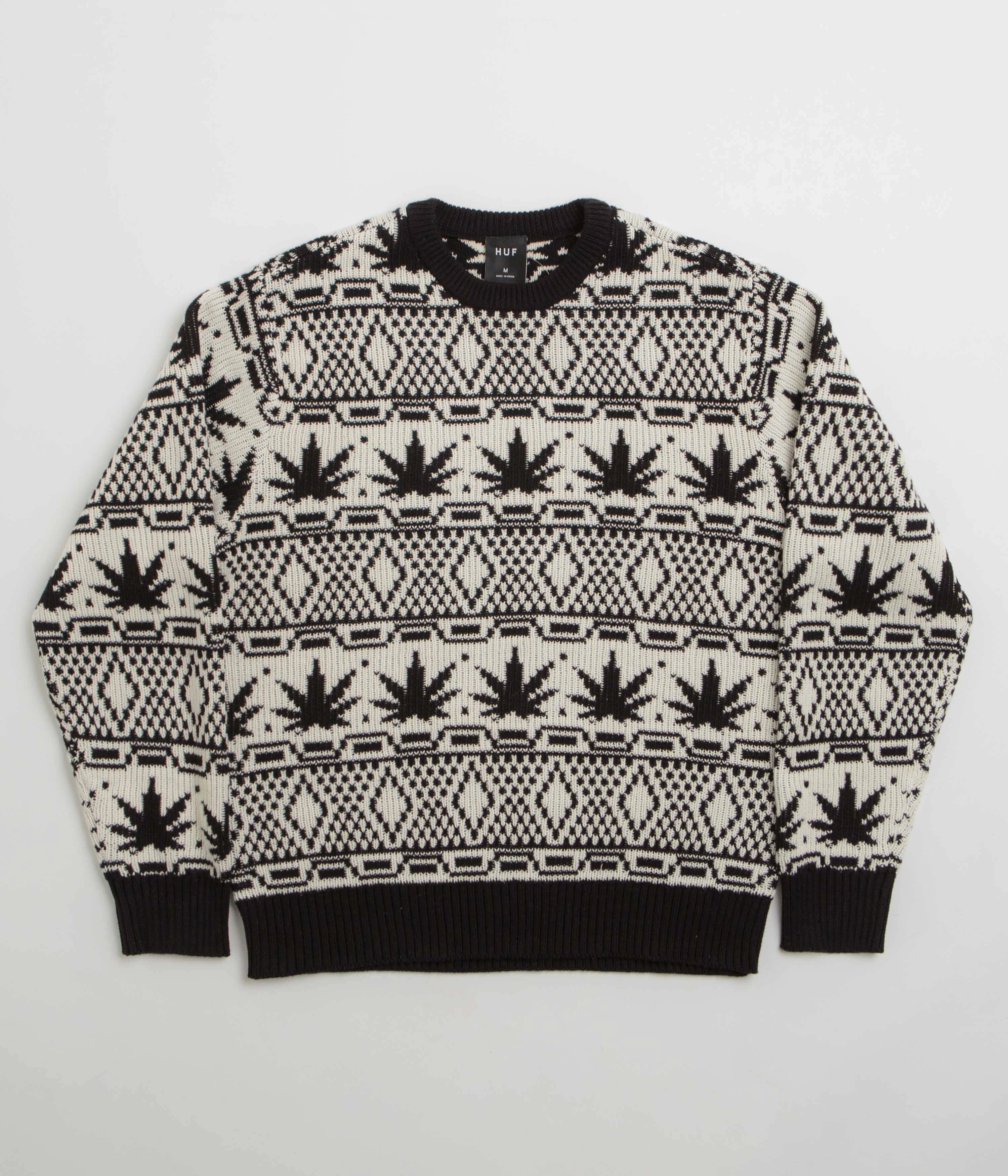 Weekend Comfort Outdoor Sporty HUF Apres Crewneck Sweatshirt - Natural