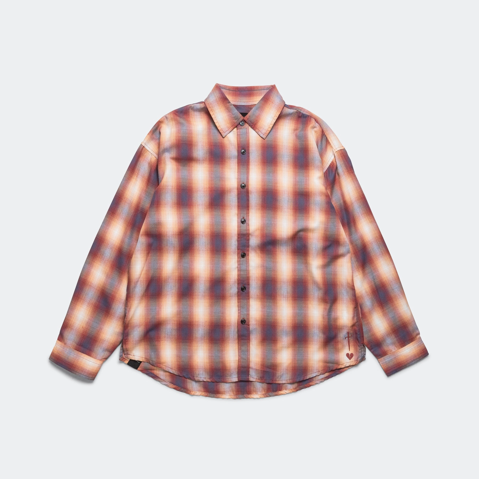 Big LS Shirt - Red Plaid Unisex Design Thermoregulating Layer