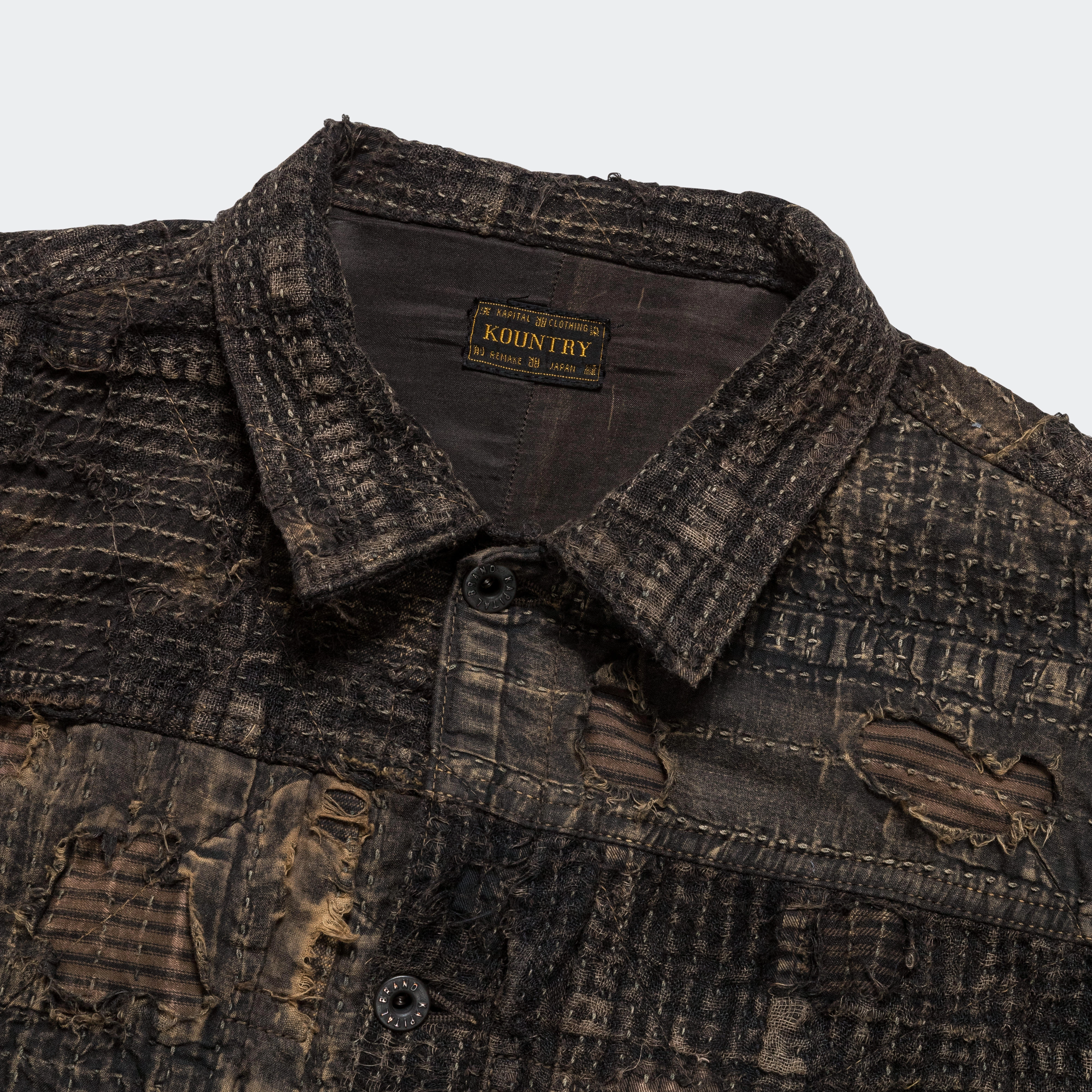 BLACK TEA-CORE BORO SPRING 1st JKT - Black Quick Dry Coating