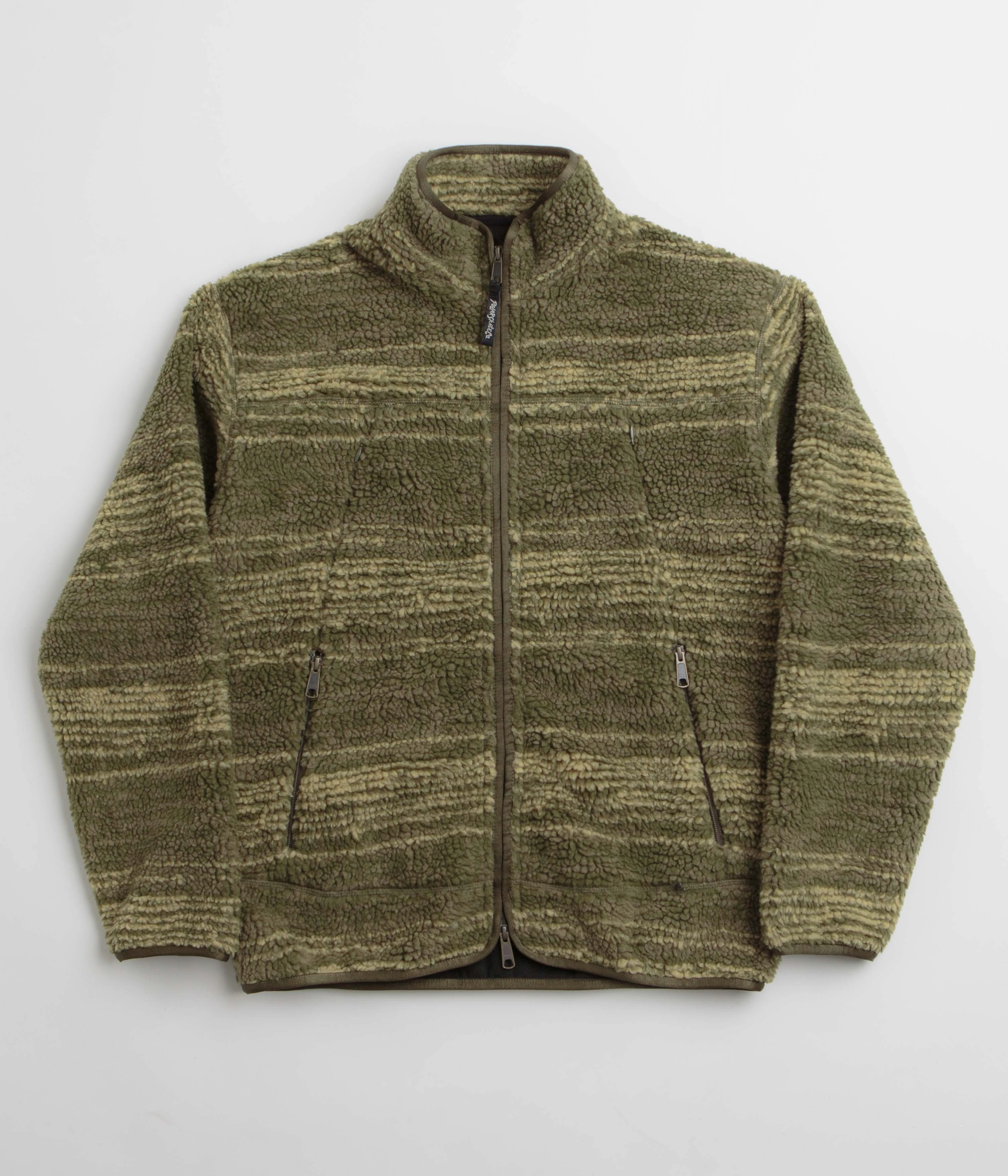 cloudy Suede Polar Kiko Jacket - Army Green