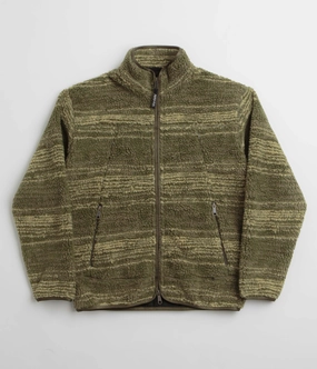 cloudy Suede Polar Kiko Jacket - Army Green