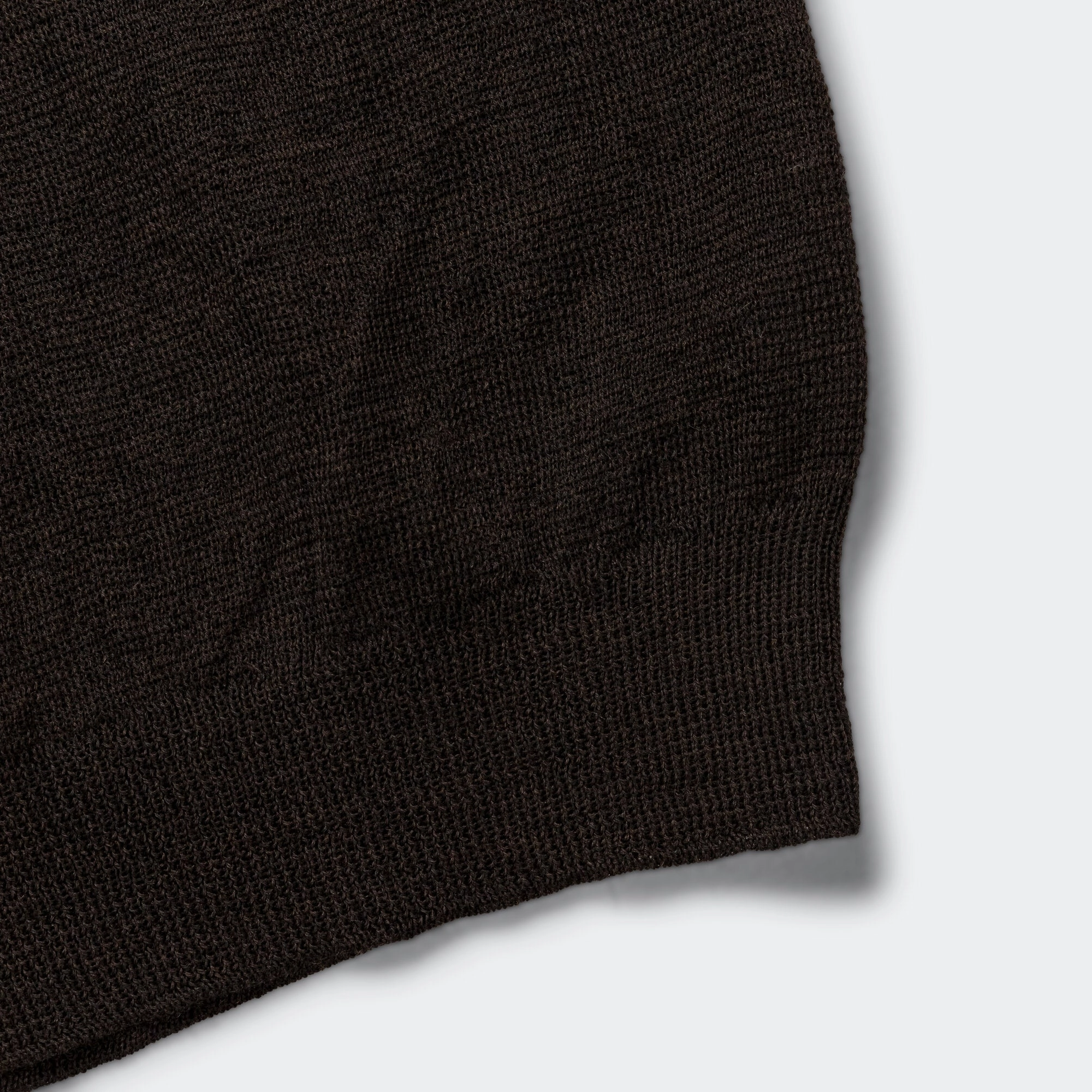 Block Stripe Slipover - Dry Wool Brown/Black Timeless Sporty Outdoor Layering