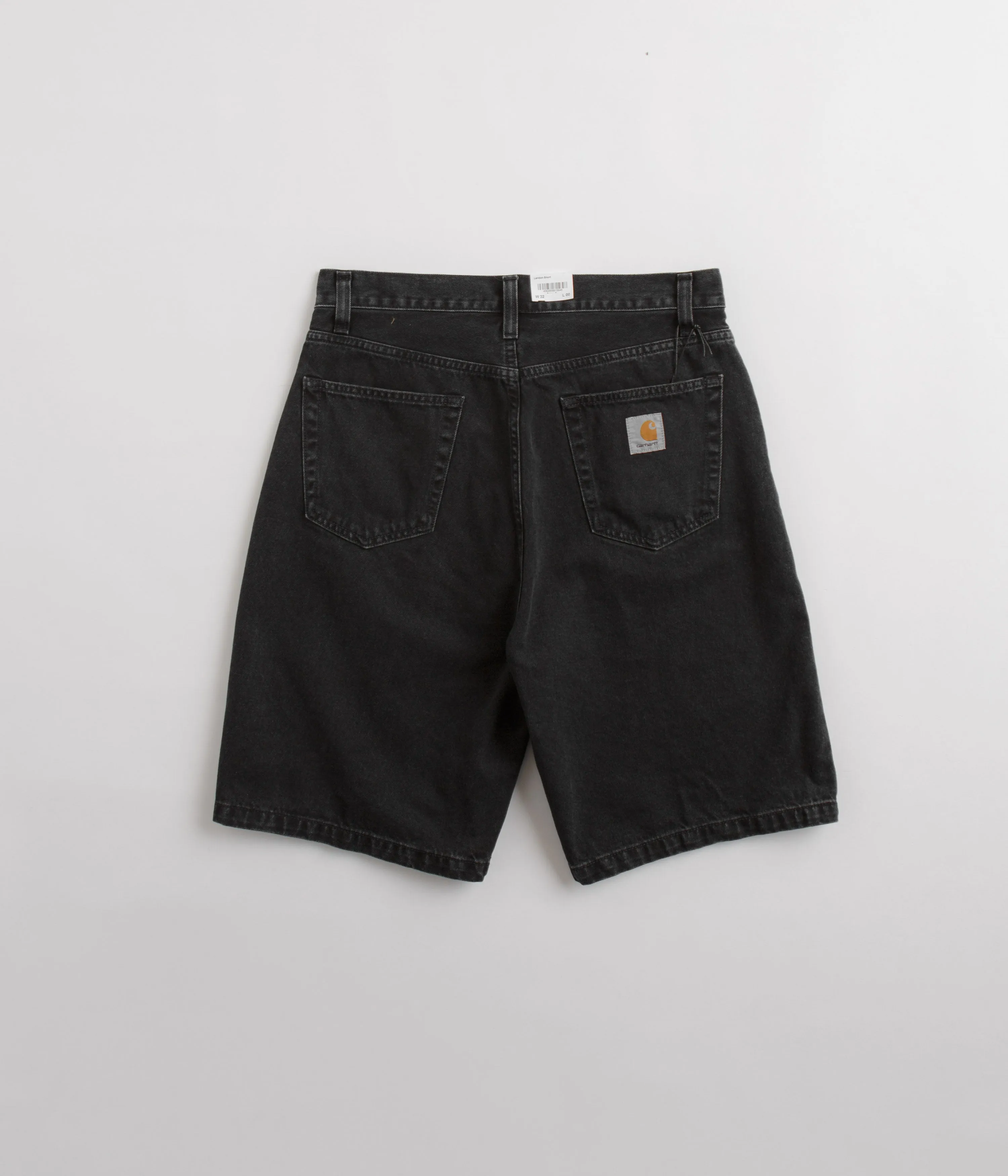 Carhartt Landon Shorts - Black Stone Washed Animal Print
