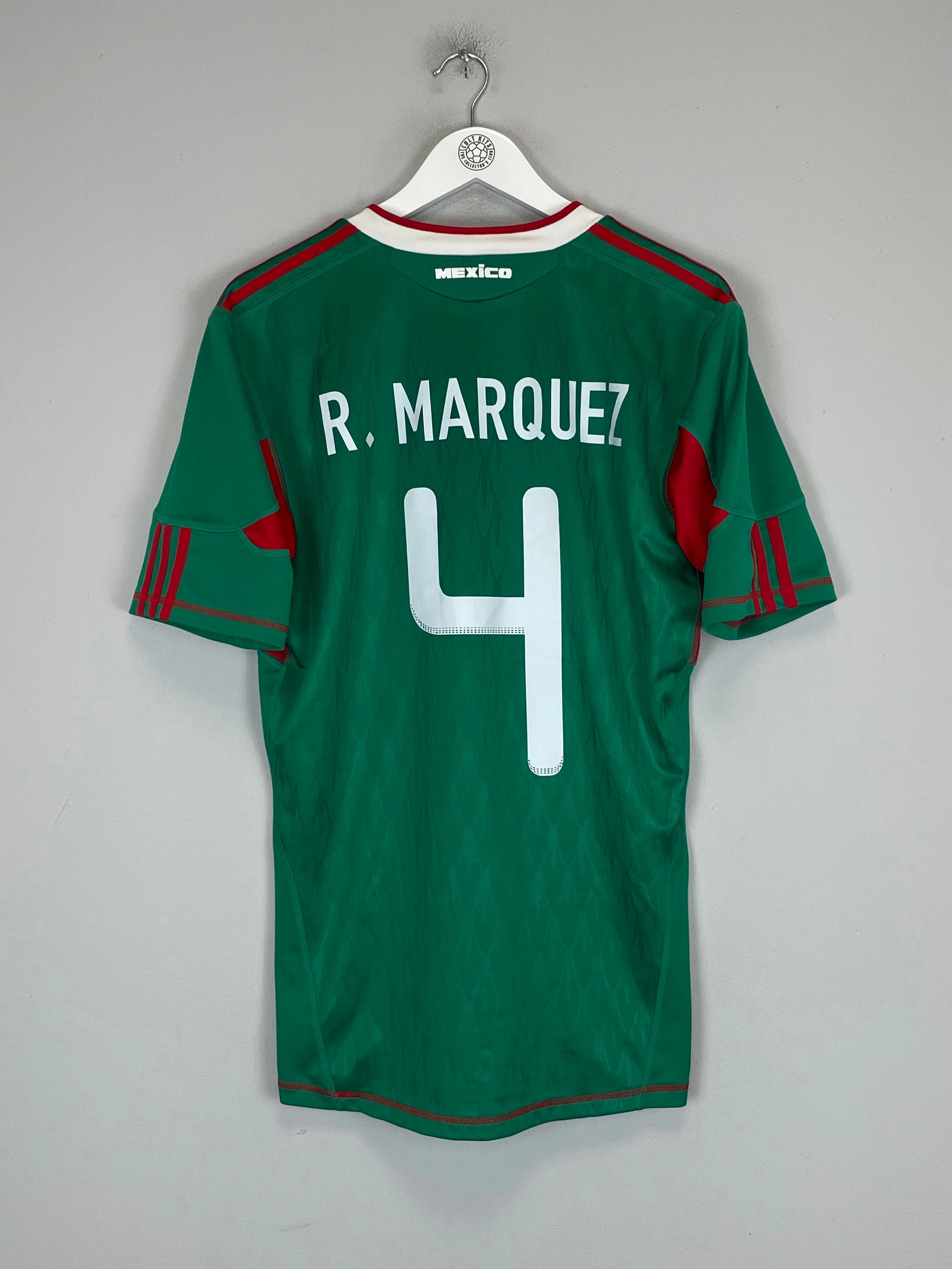2010 MEXICO R.MARQUEZ #4 HOME SHIRT (M) ADIDAS Breath Panel