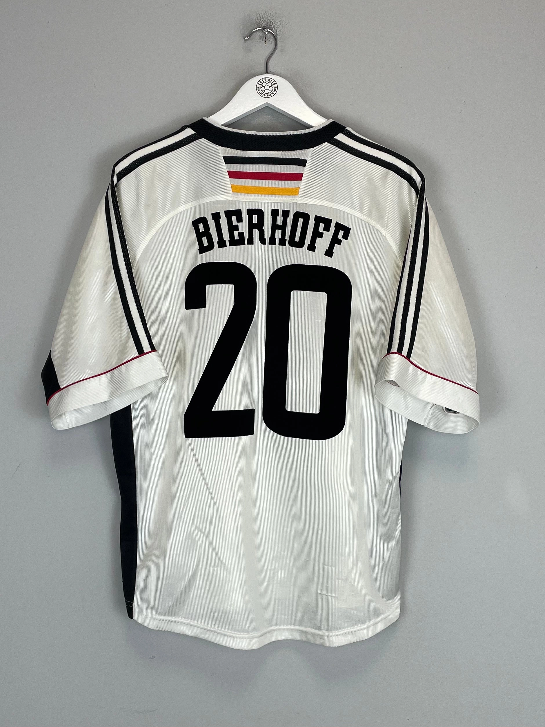 Tear Resistant Weave 1998/00 GERMANY BIERHOFF #20 HOME SHIRT (L) ADIDAS