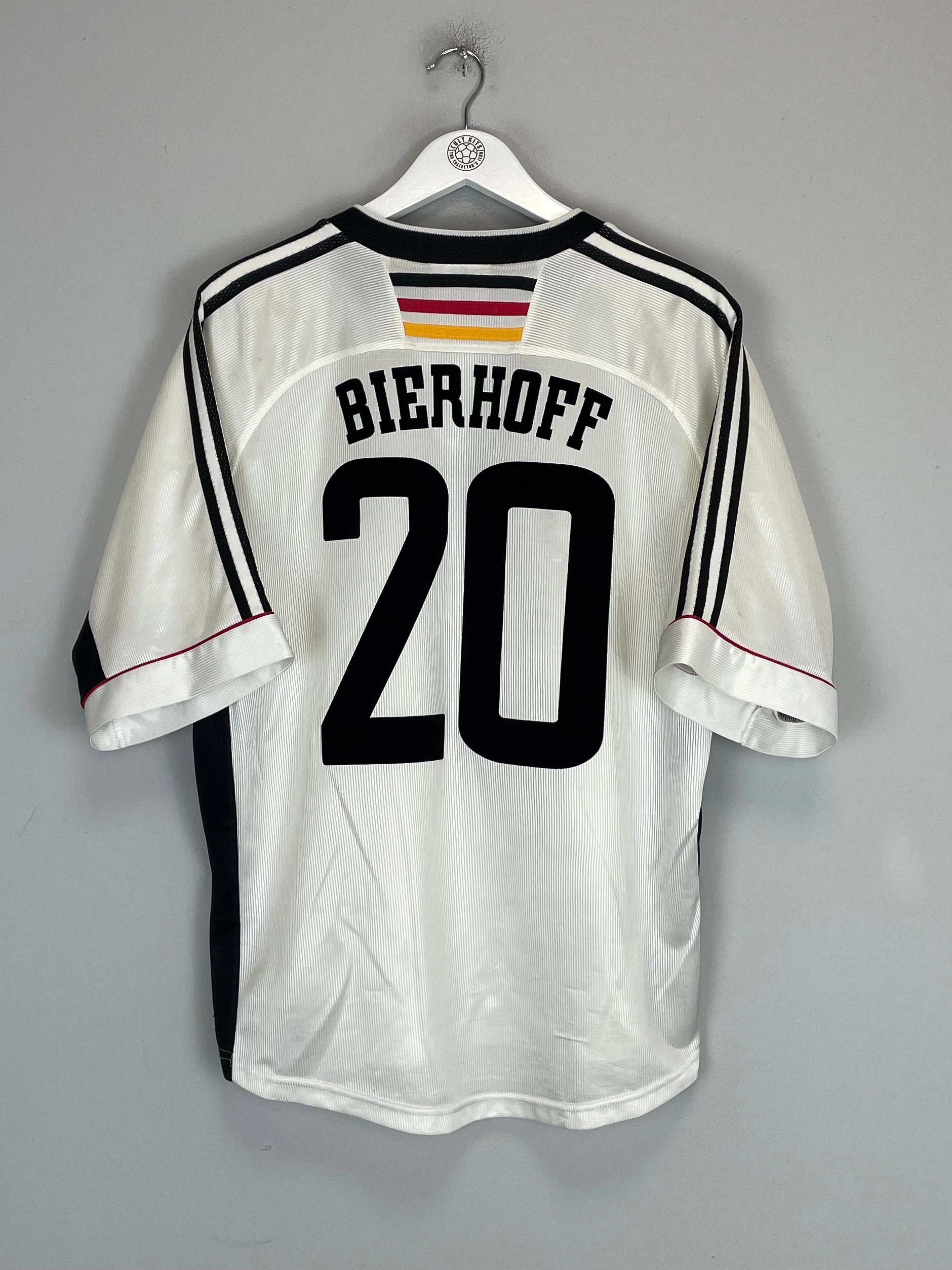 1998/00 GERMANY BIERHOFF #20 HOME SHIRT (L) ADIDAS Comfort First Rush Hour