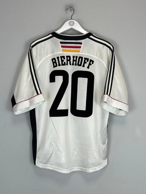 Tear Resistant Weave 1998/00 GERMANY BIERHOFF #20 HOME SHIRT (L) ADIDAS
