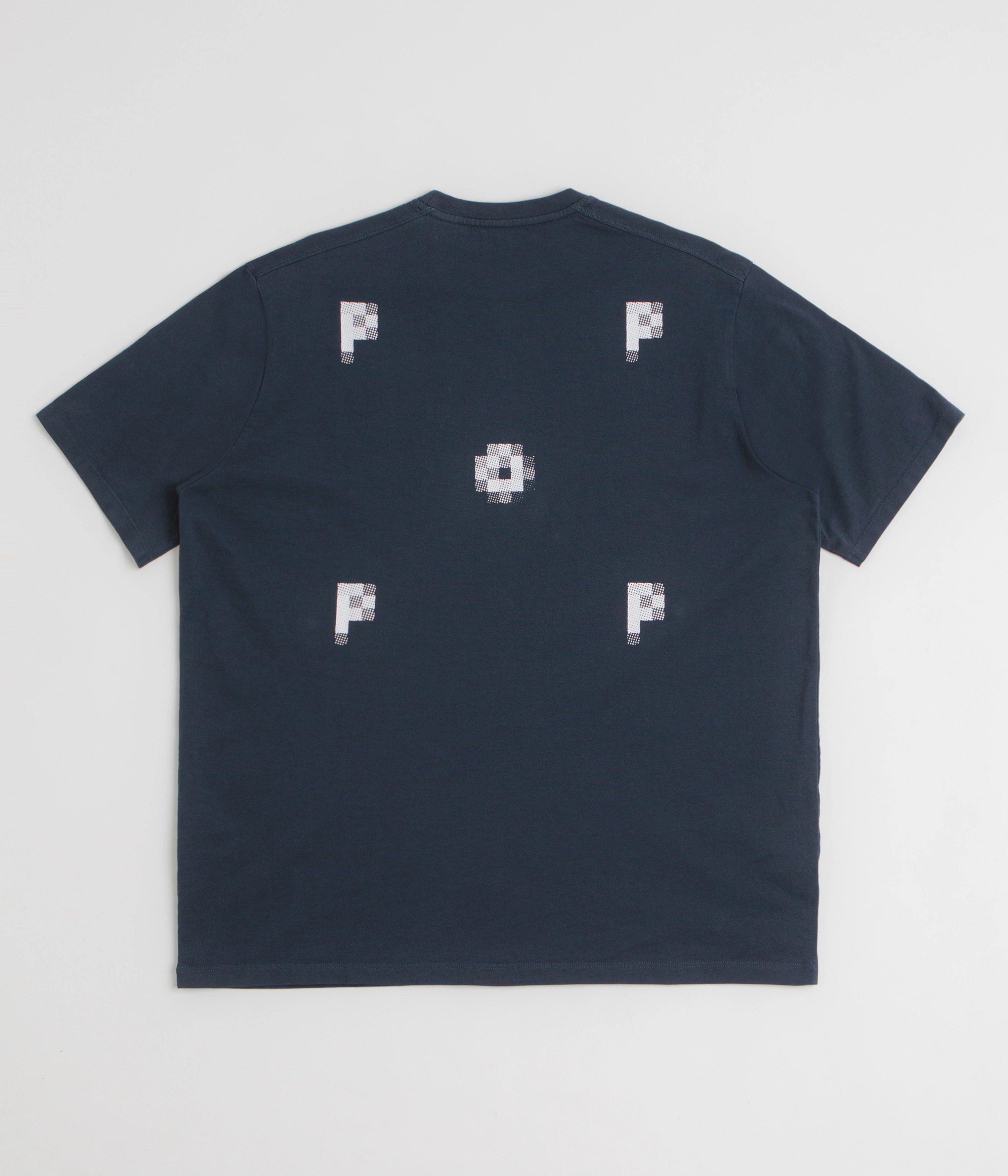 Unisex Cozy Vibe Wear Pop Trading Company Pixel Logo T-Shirt - Navy