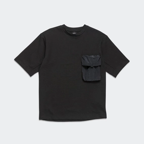 Reserve Pocket Tee - Blackout Glossy Look crew neck