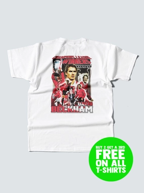 graduation MANCHESTER UNITED BECKHAM 'CAMP NOU 1999' BOOTLEG TEE