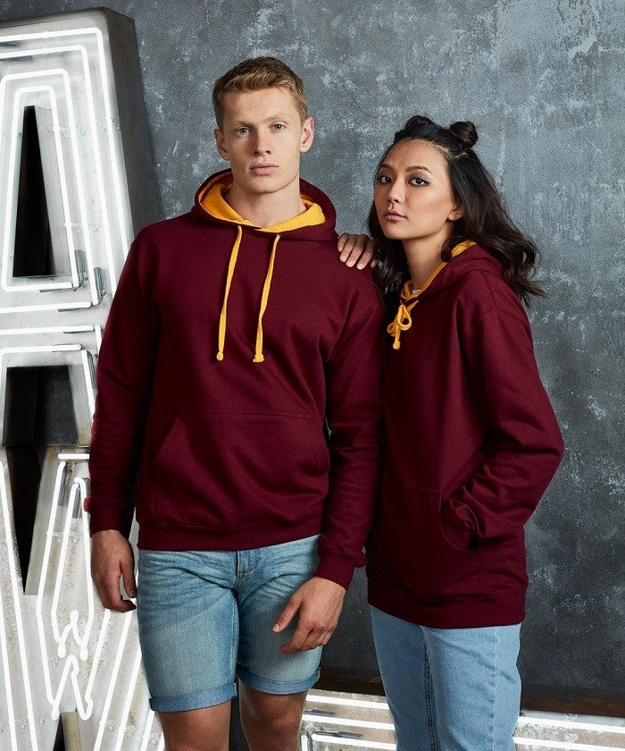 Anti Static Lining Must Have Varsity Hoodie | JET BLACK/PURPLE