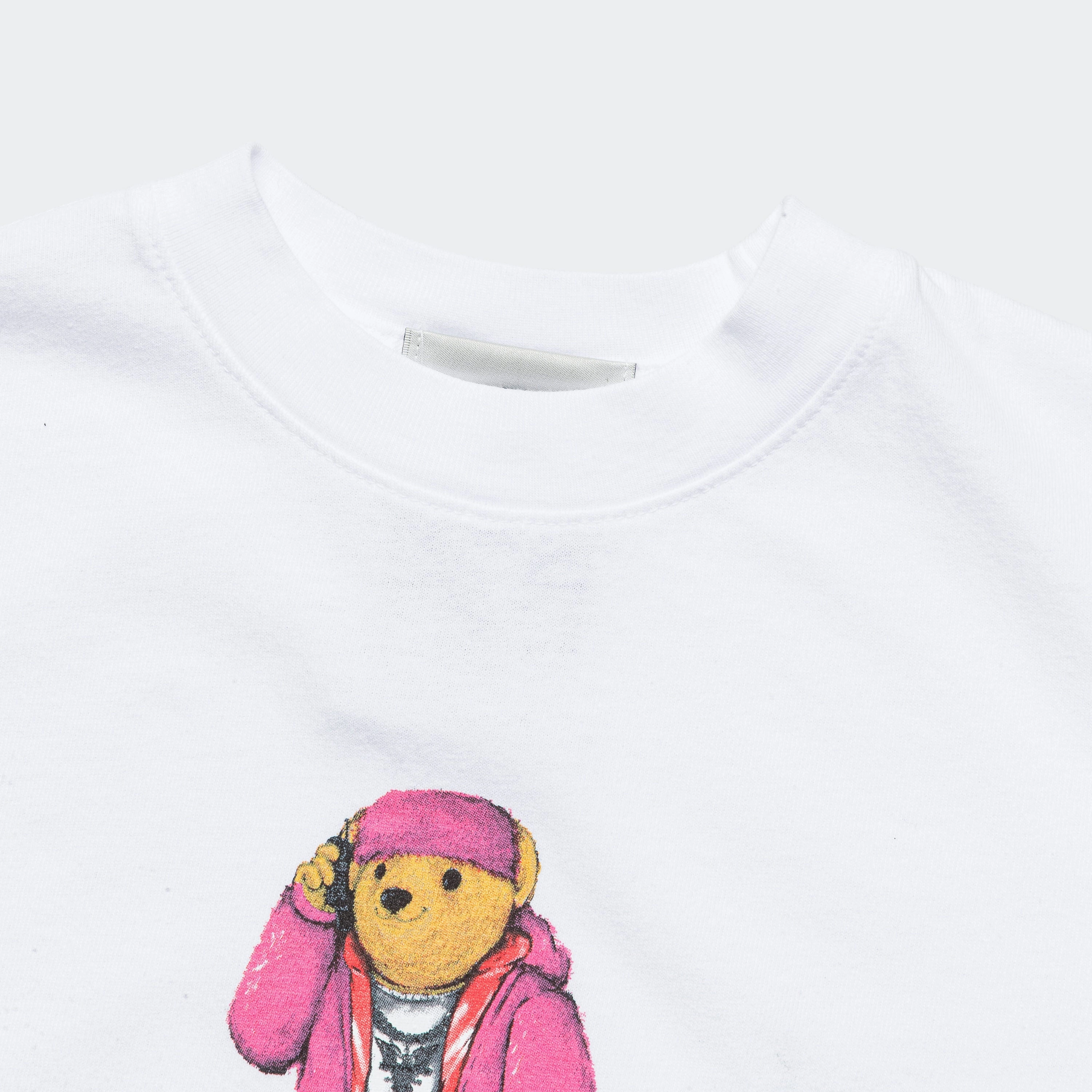 Stylish Details Practical Wear Cam'Bear T-Shirt (Kids) - White
