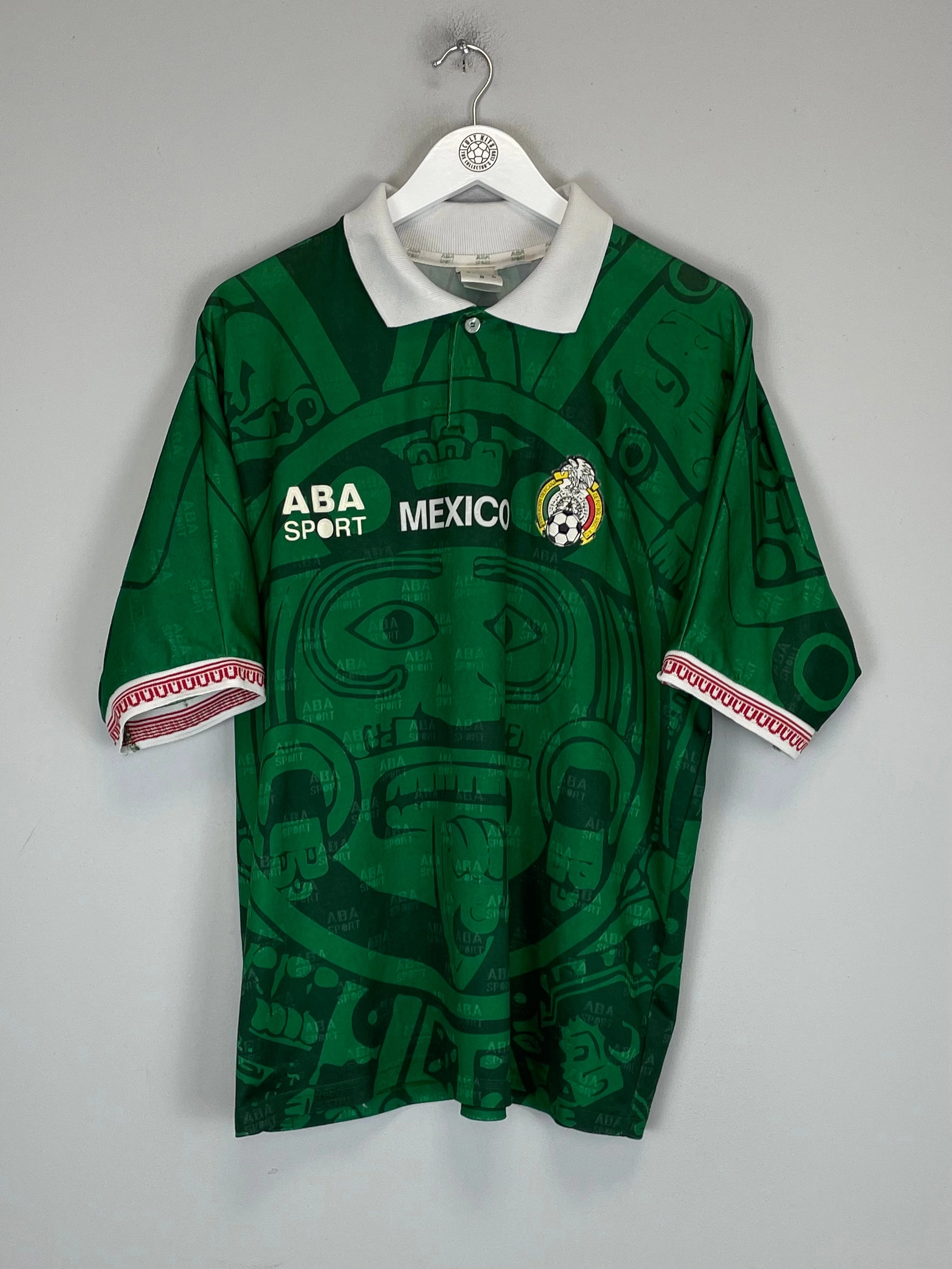 1996/98 MEXICO HOME SHIRT (L) ABA SPORT Anti Pilling Process