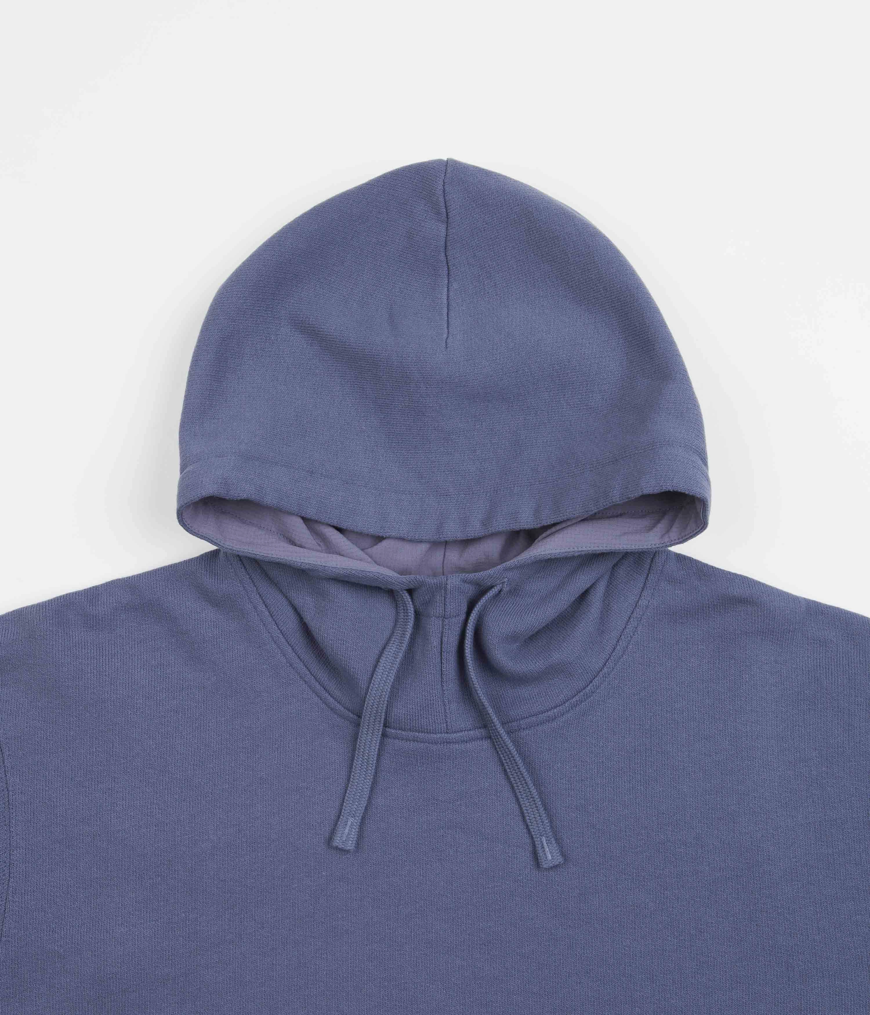 Norse Projects Fraser Tab Series Hoodie - Scoria Blue Sleeve Detail