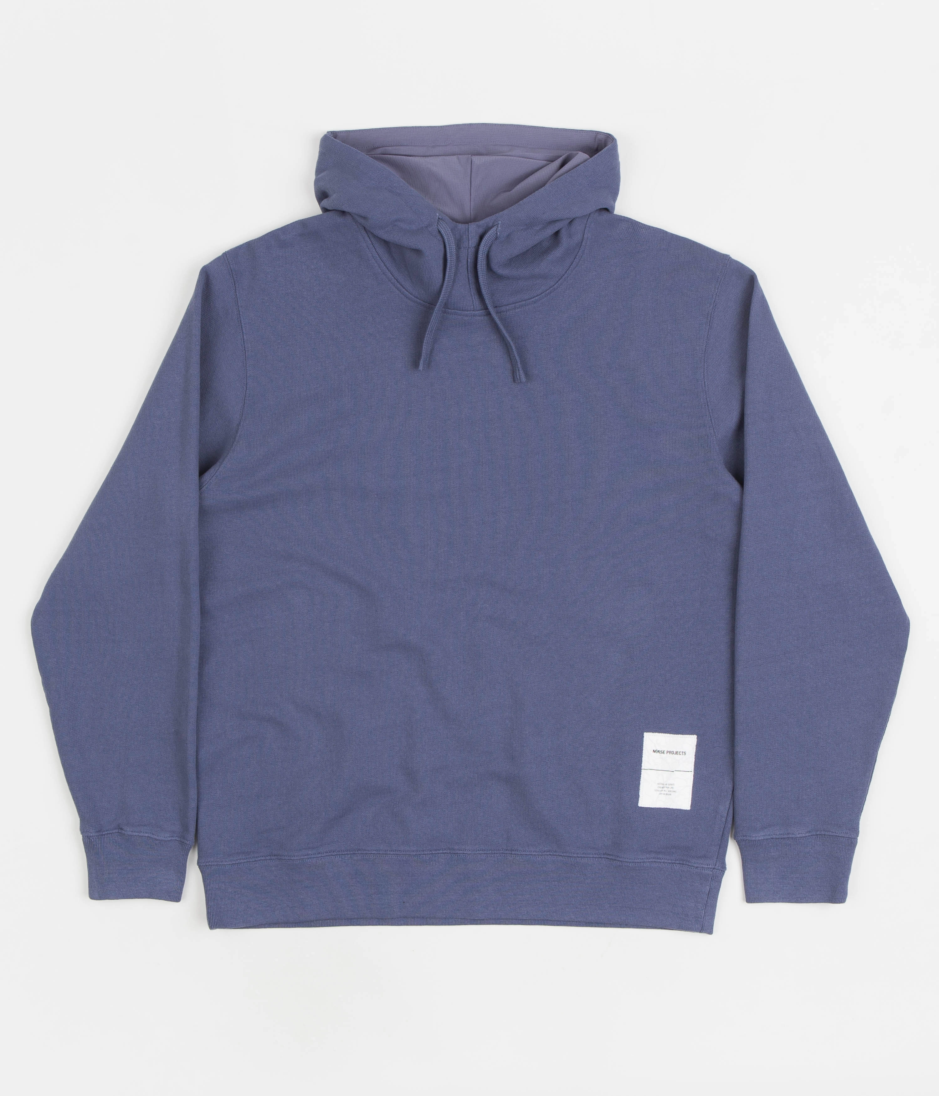 Camel like Norse Projects Fraser Tab Series Hoodie - Scoria Blue