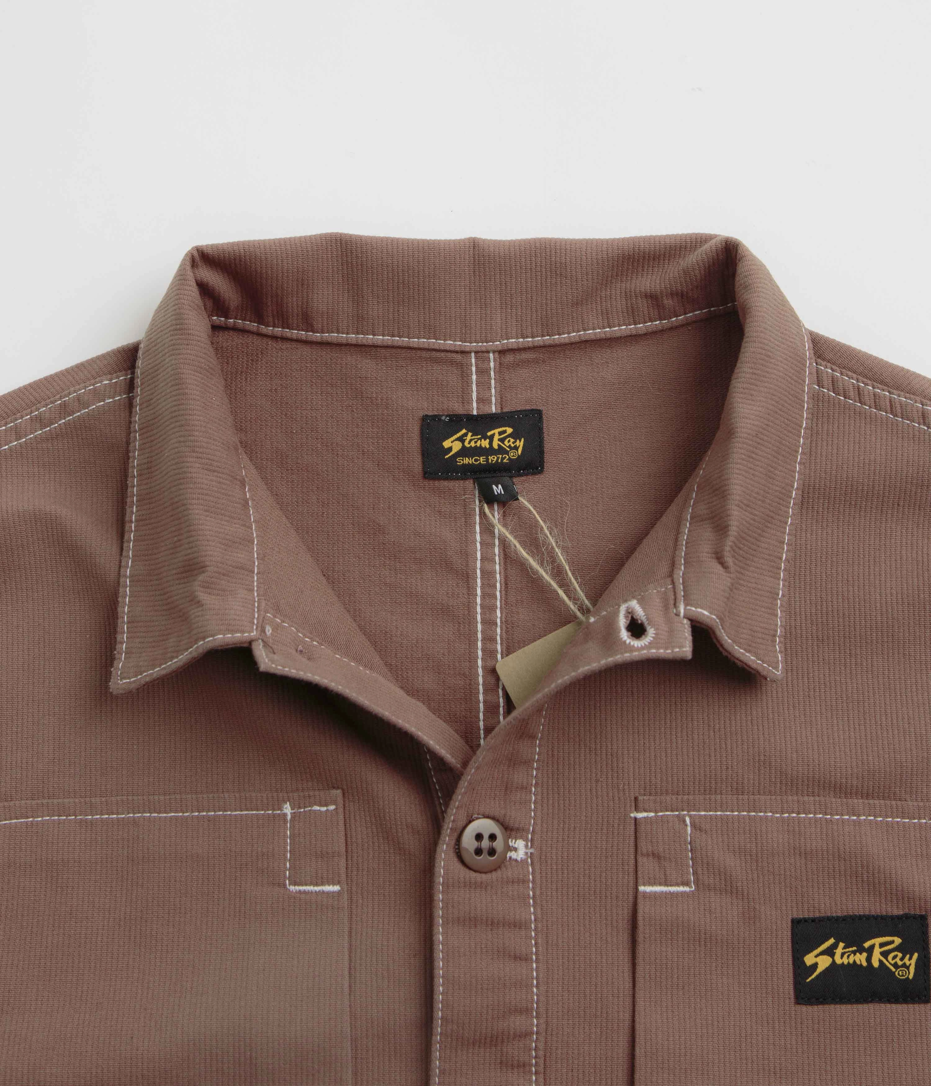 Stan Ray Painters Pop Over Shirt - Acorn Bedford Casual Elegance Subtle patterns