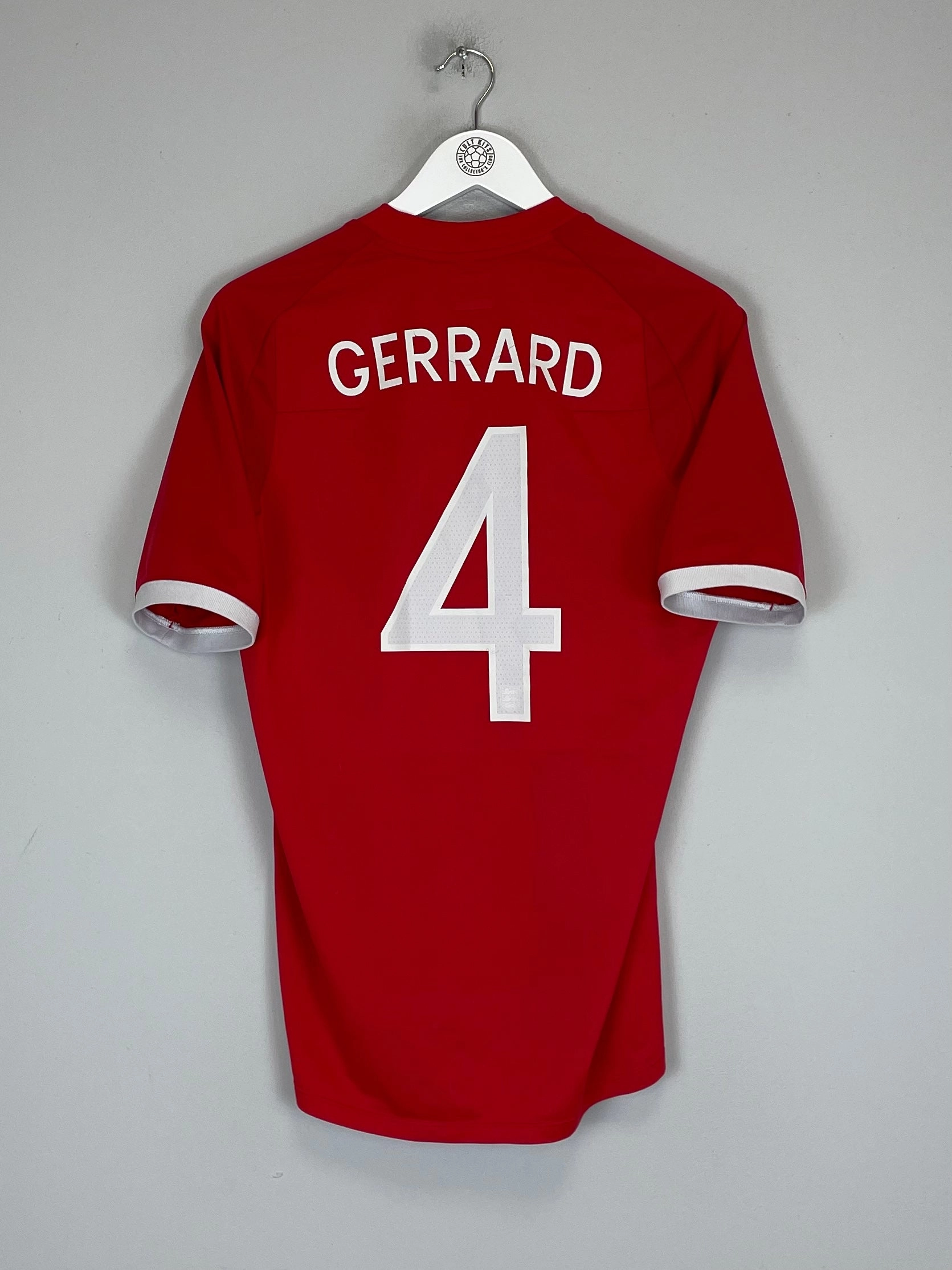 Soft Layers 2010/11 ENGLAND GERRARD #4 AWAY SHIRT (M) UMBRO