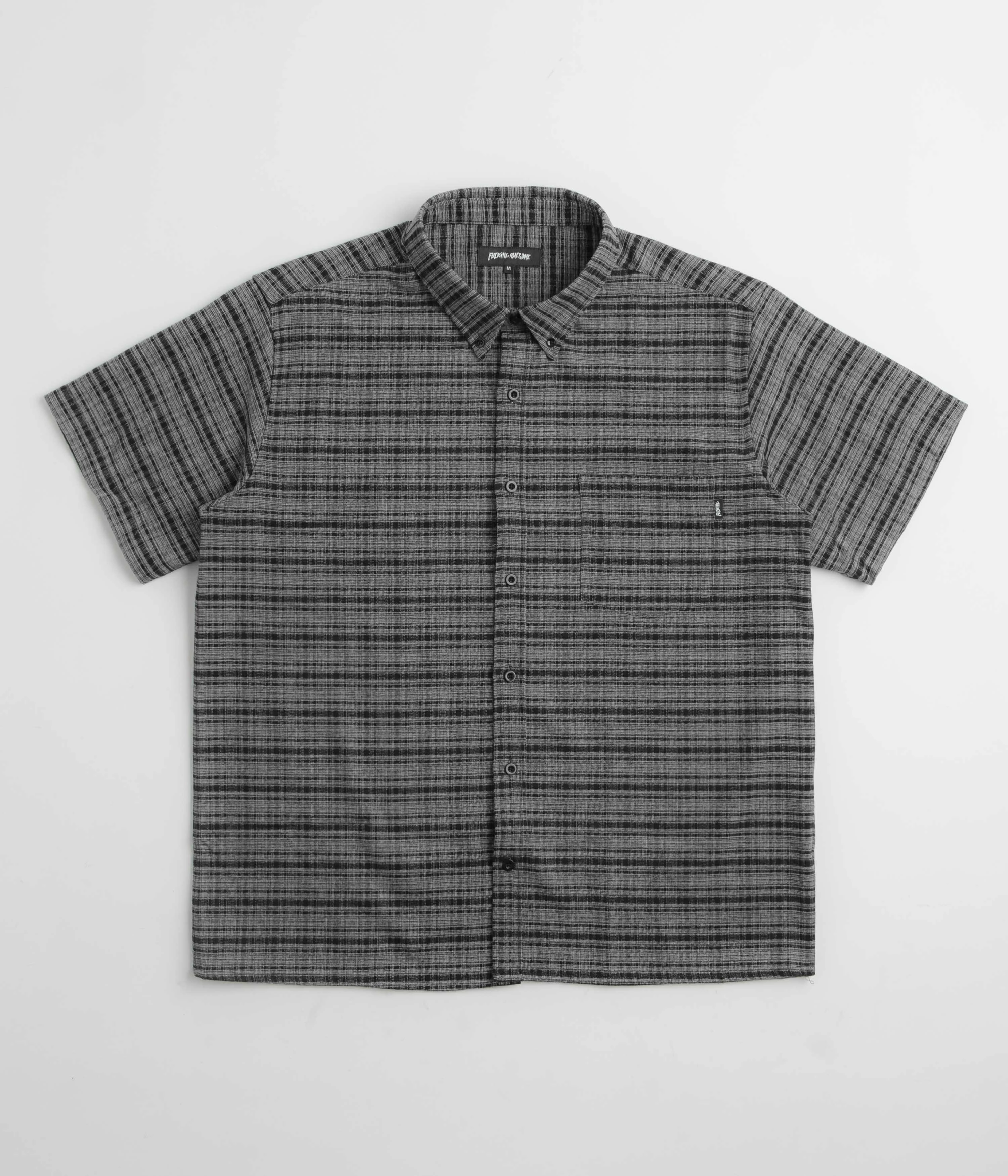 Fucking Awesome Blake's Short Sleeve Shirt - Grey Petite Cut Holiday Travel