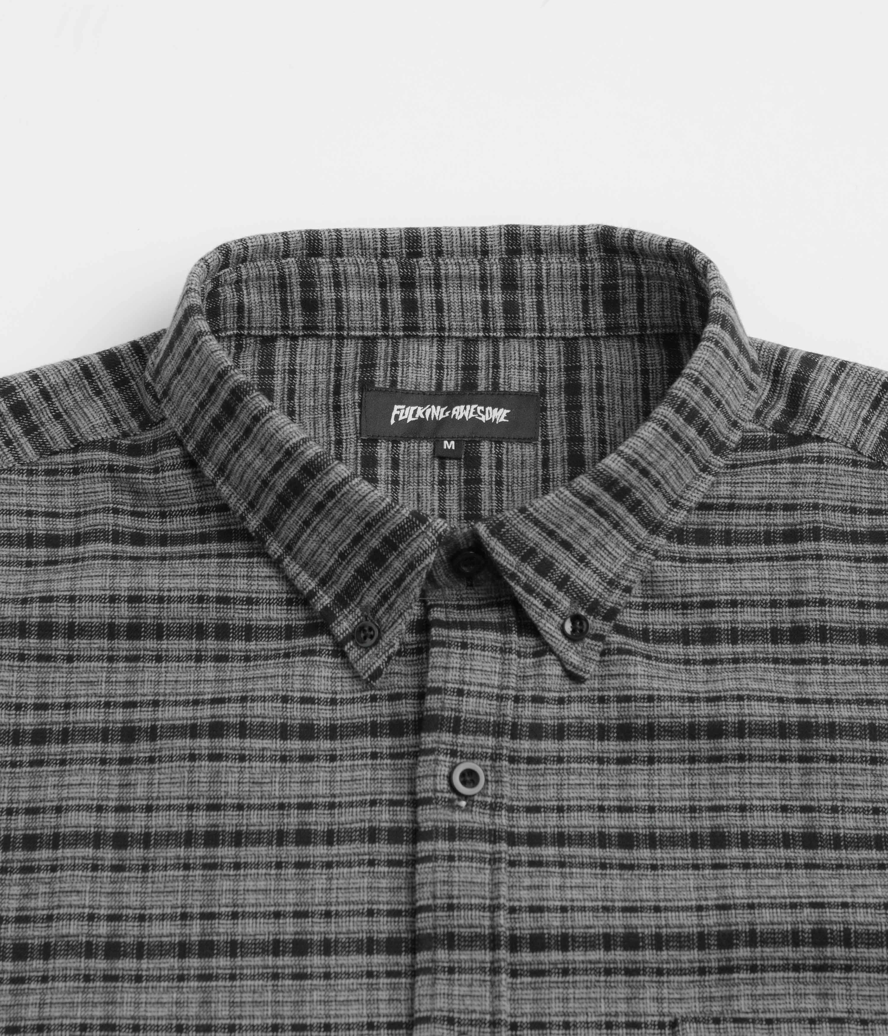 Fucking Awesome Blake's Short Sleeve Shirt - Grey Seamless construction Comfort First Fit