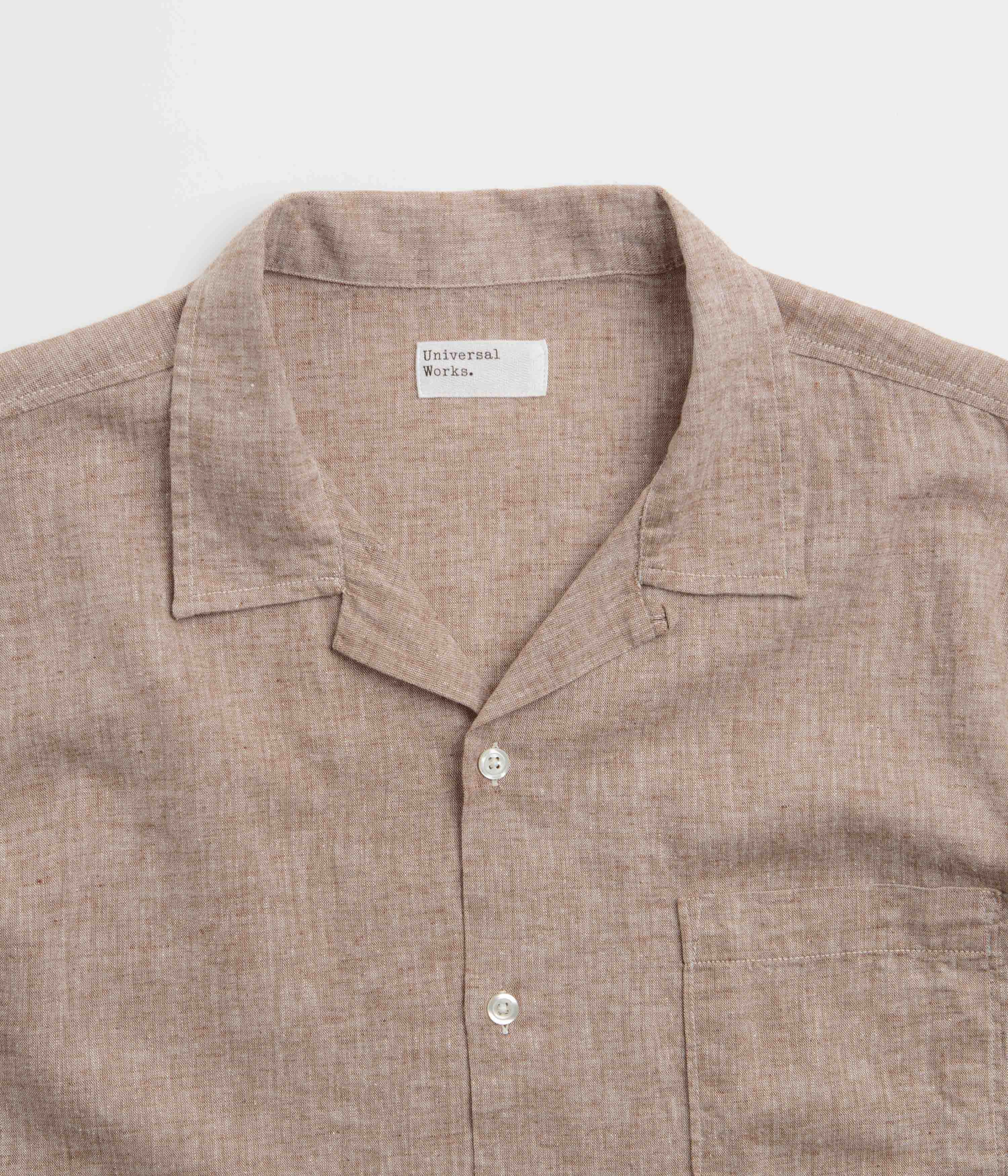 Universal Works Road Shirt - Brown Moisture Wicking Layer
