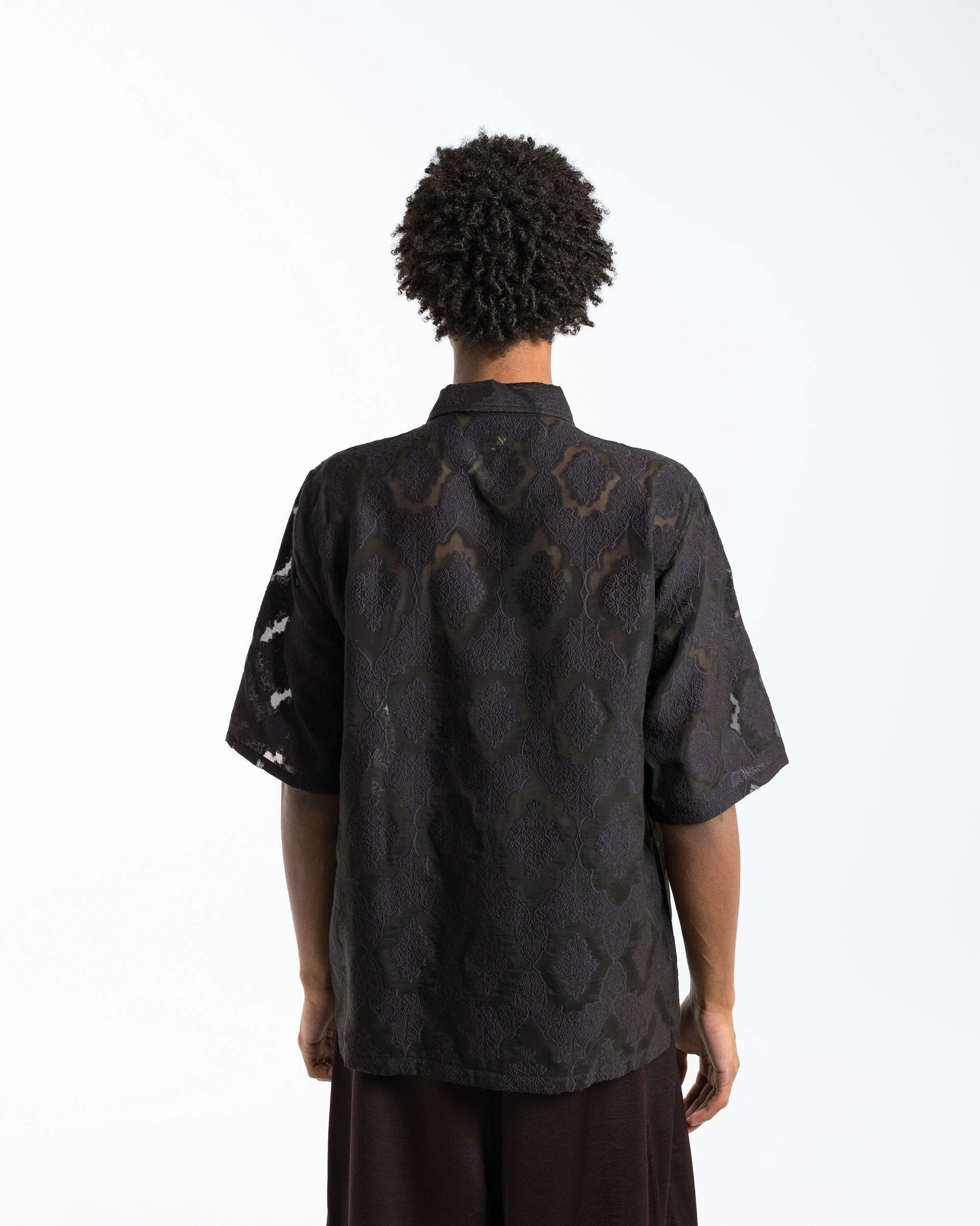 Cabana Shirt - Purple Victorian Sheer Ultra Soft Interior Contemporary Look