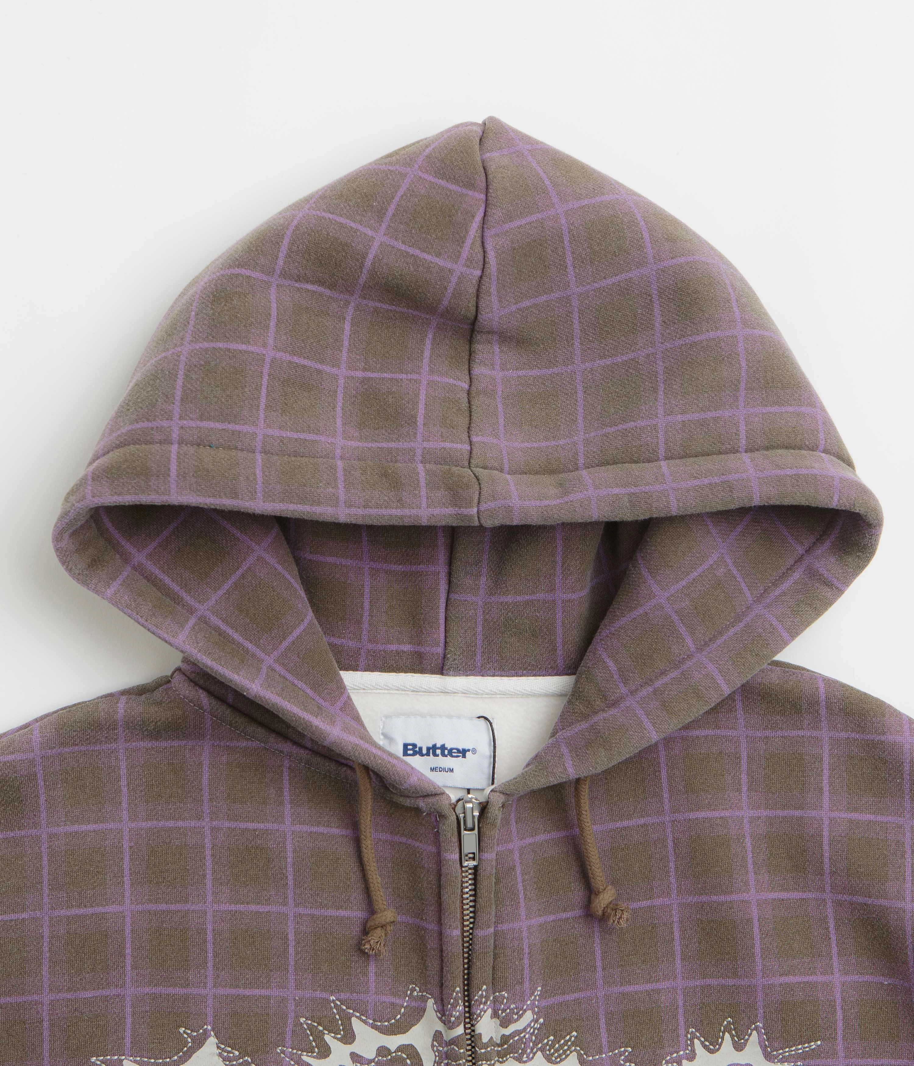 City Scene Butter Goods Eruption Zip-Thru Hoodie - Plaid