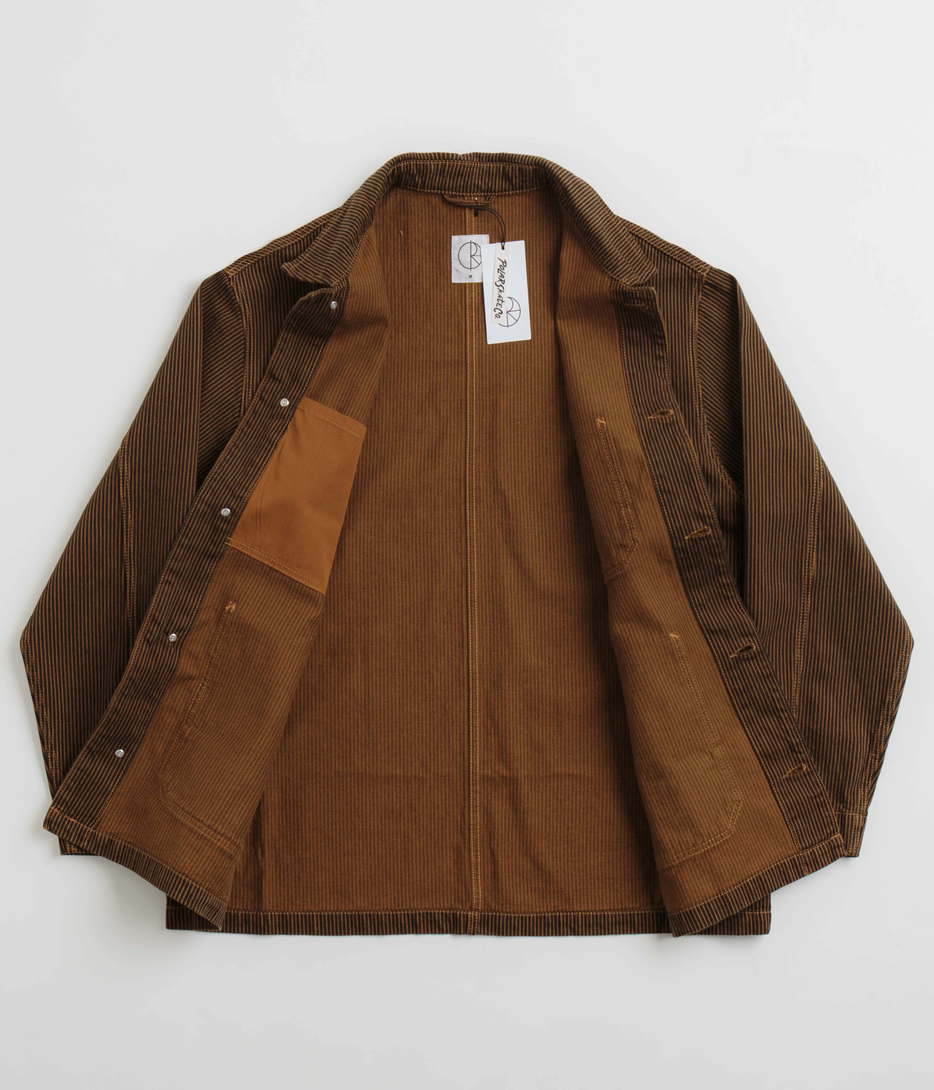 Gender - neutral Polar Hickory Stripe Ezra Jacket - Rust
