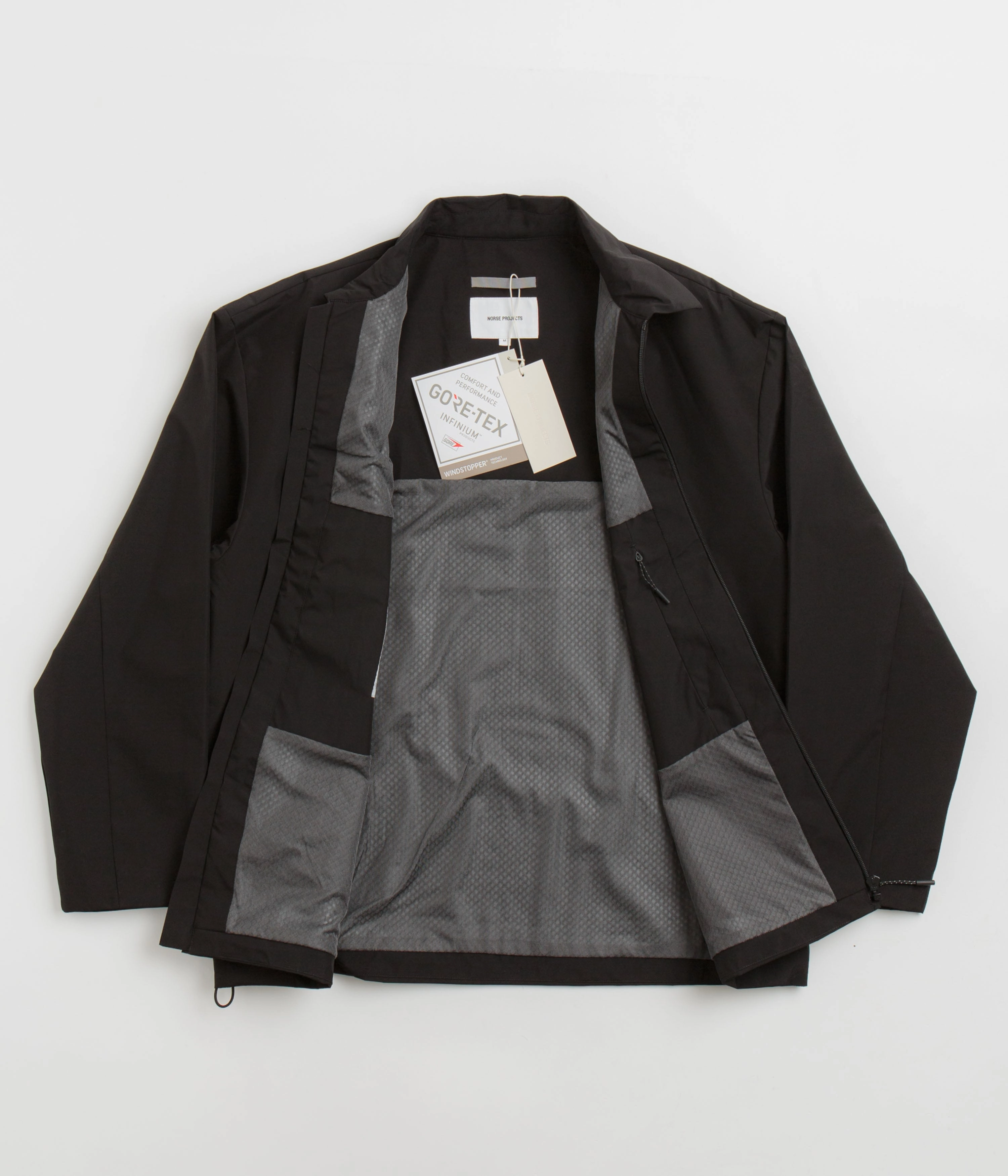astronauts Unveil Norse Projects Sten Gore-Tex Windstopper Insulated Shirt Jacket - Black