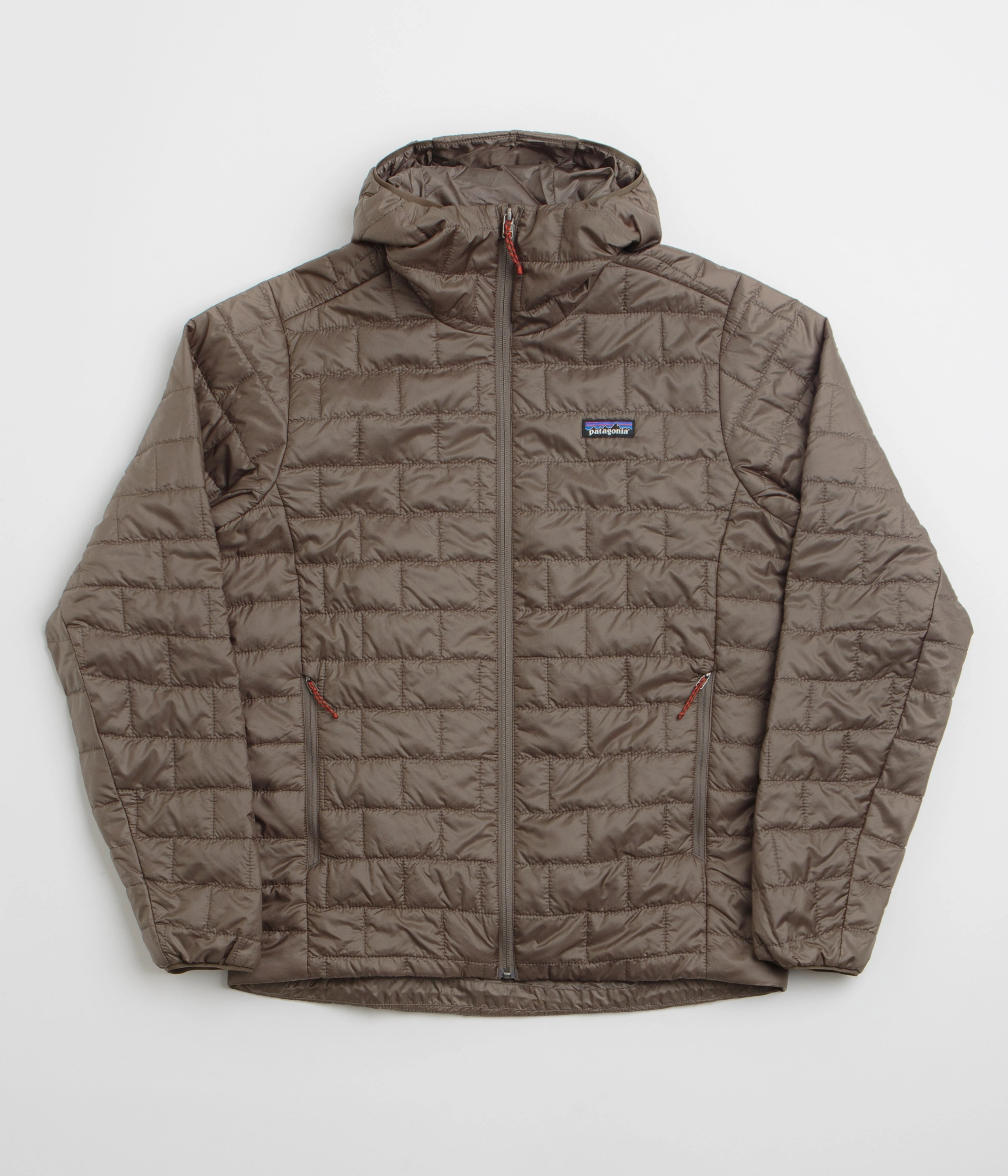 Patagonia Nano Puff Hoodie Jacket - Marlow Brown Chance
